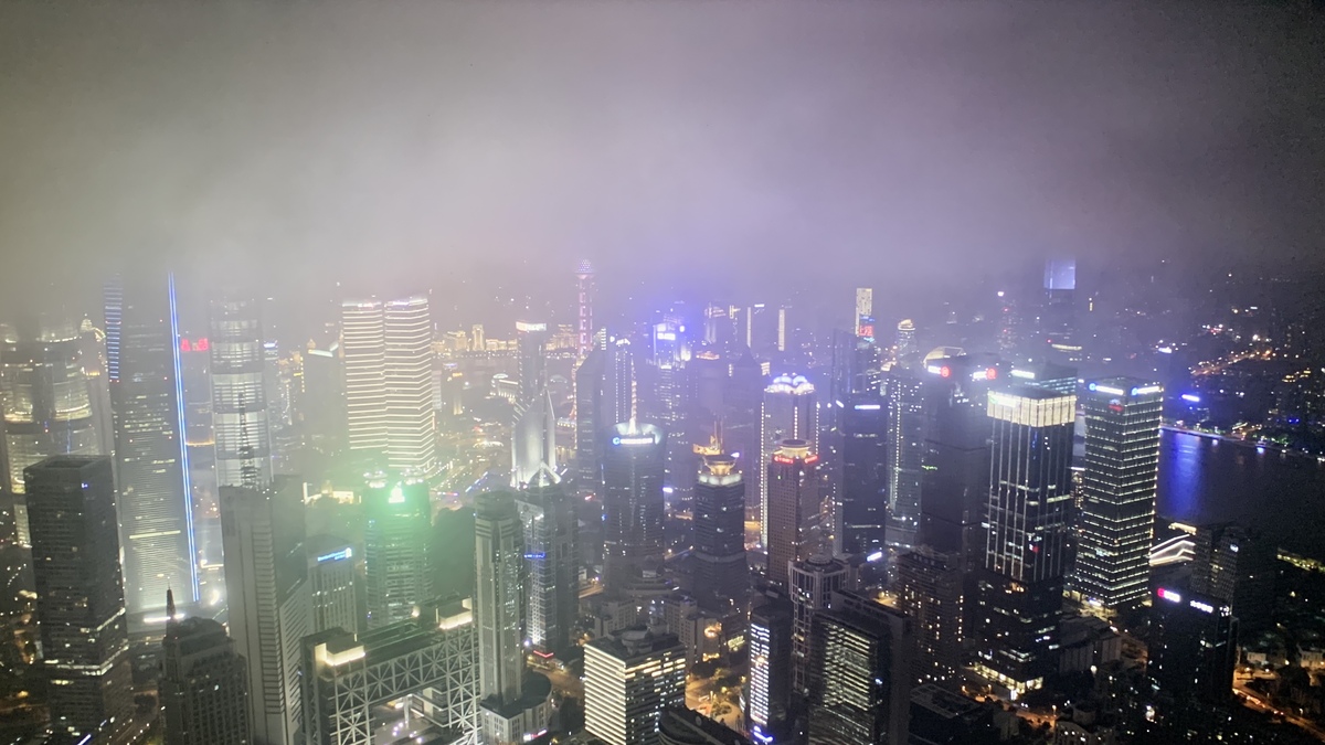 中国亚洲上海黄浦江陆家嘴航拍