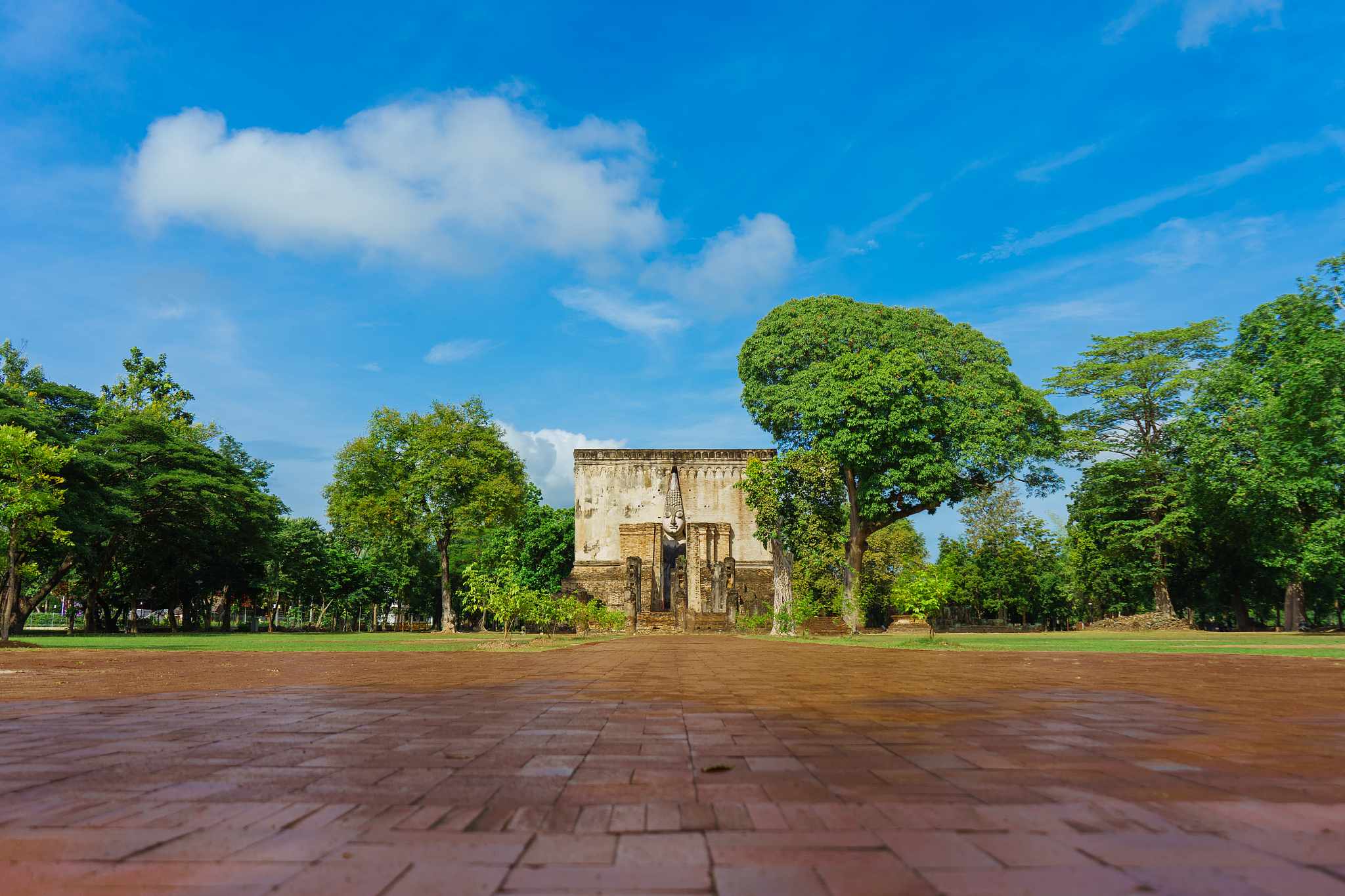 buddha in sukhothai province thailand. wat srichum in sukhothai 