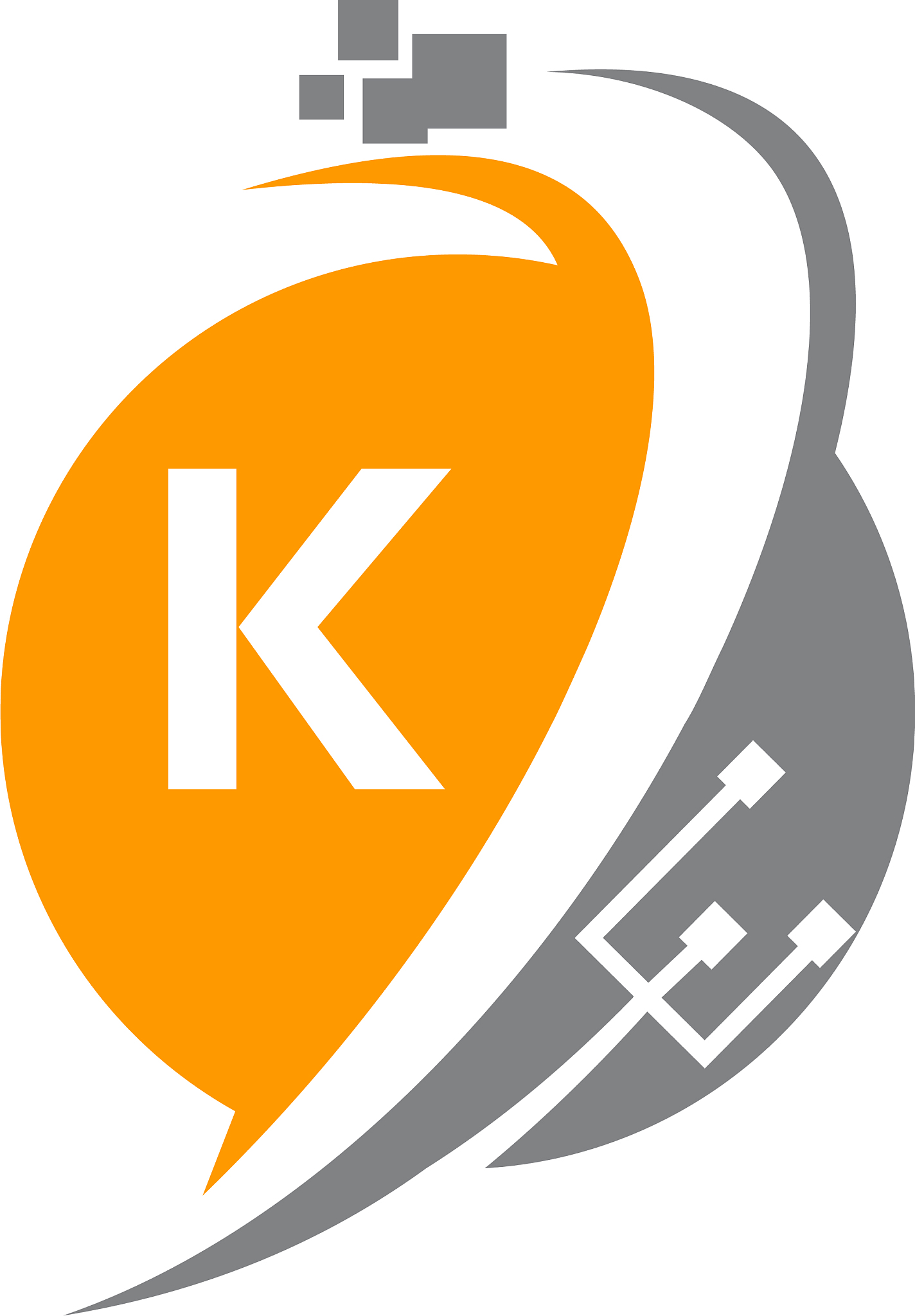 digital world and electrical connections initial k