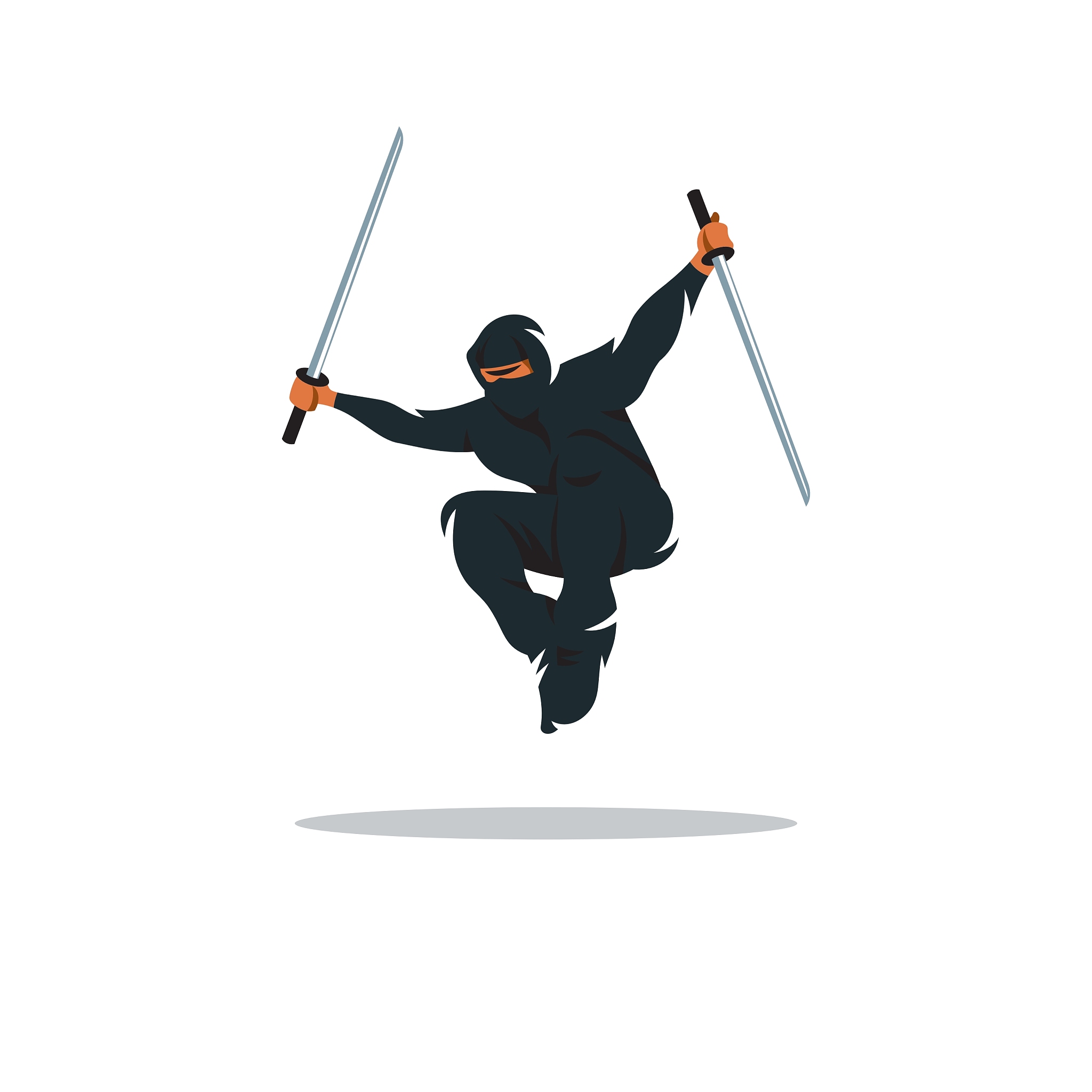 asian ninja cartoon asia