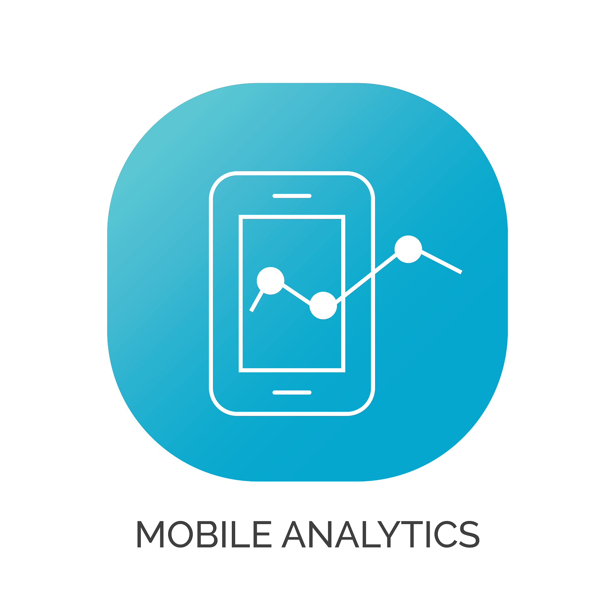 mobile screen analytics report icon