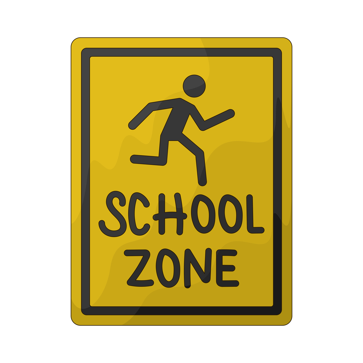 小心地滑 用中式英语怎么说？