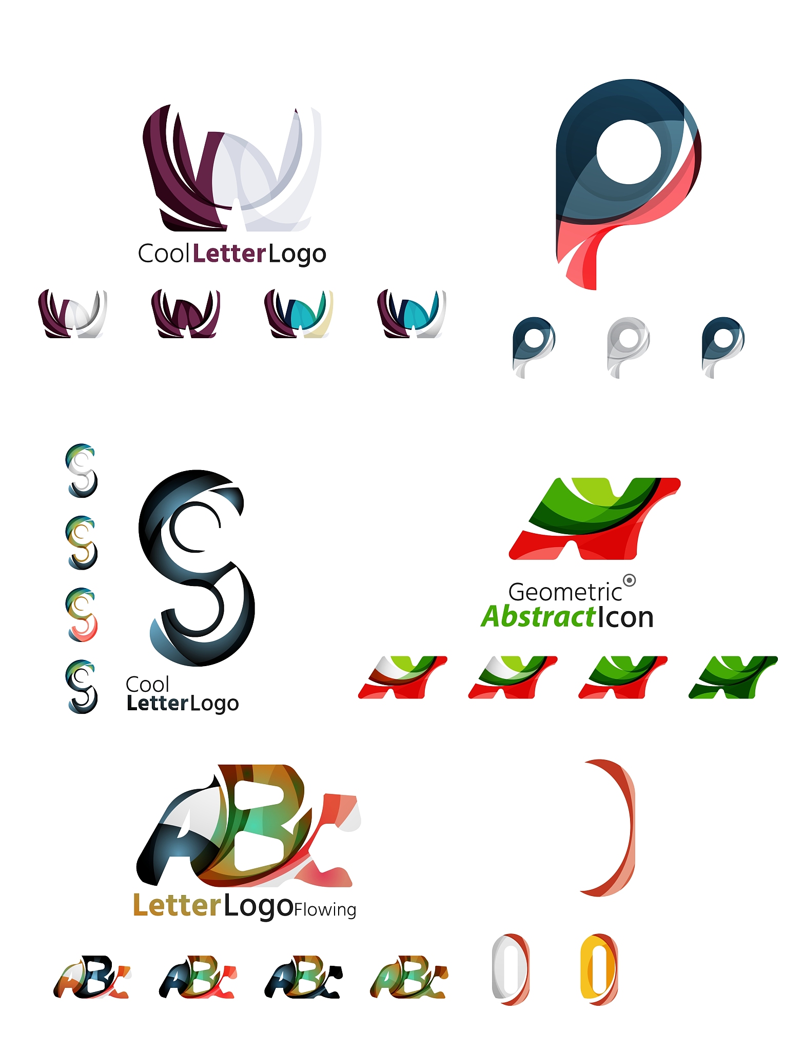 letter business emblem collection