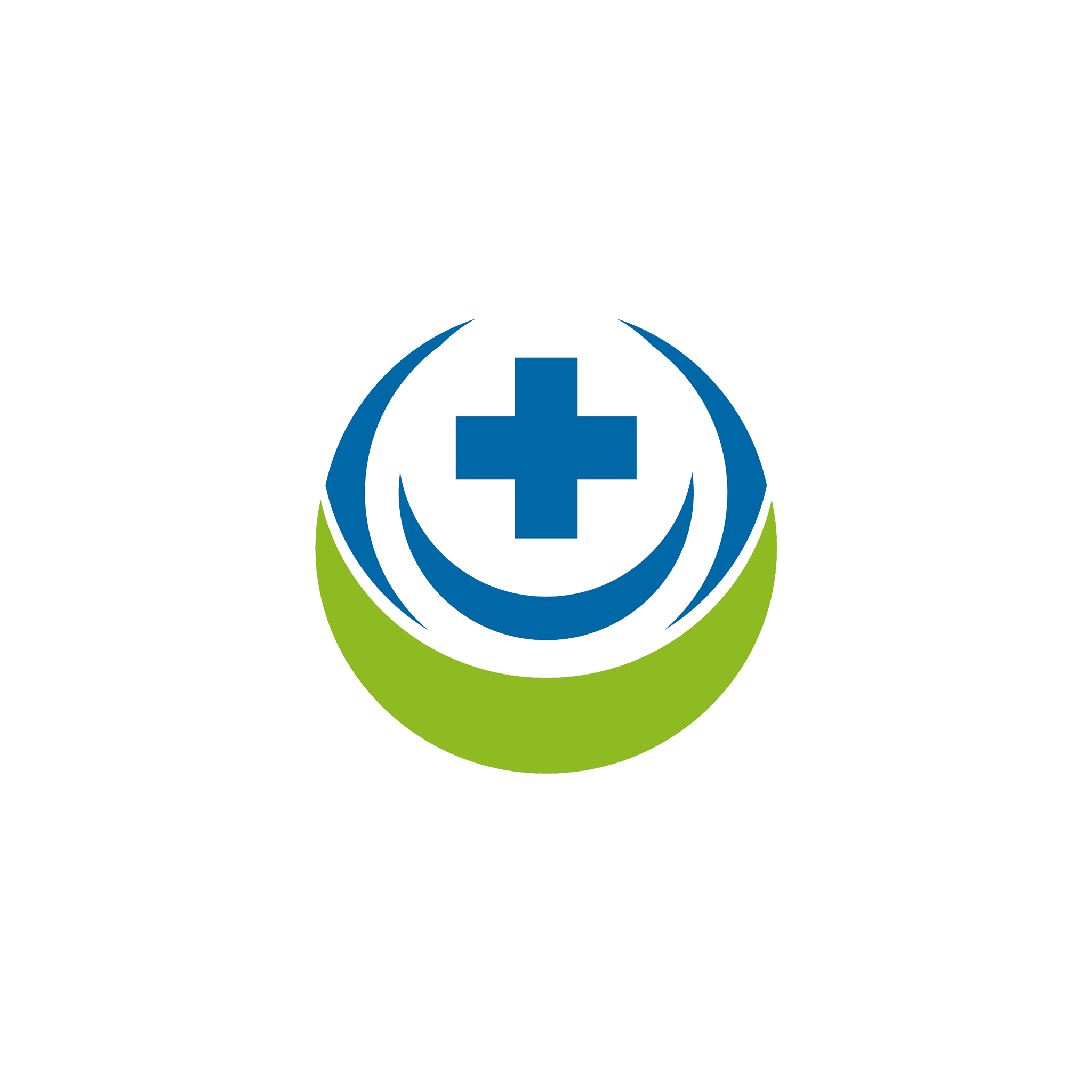 medical logo design with using cross icon template