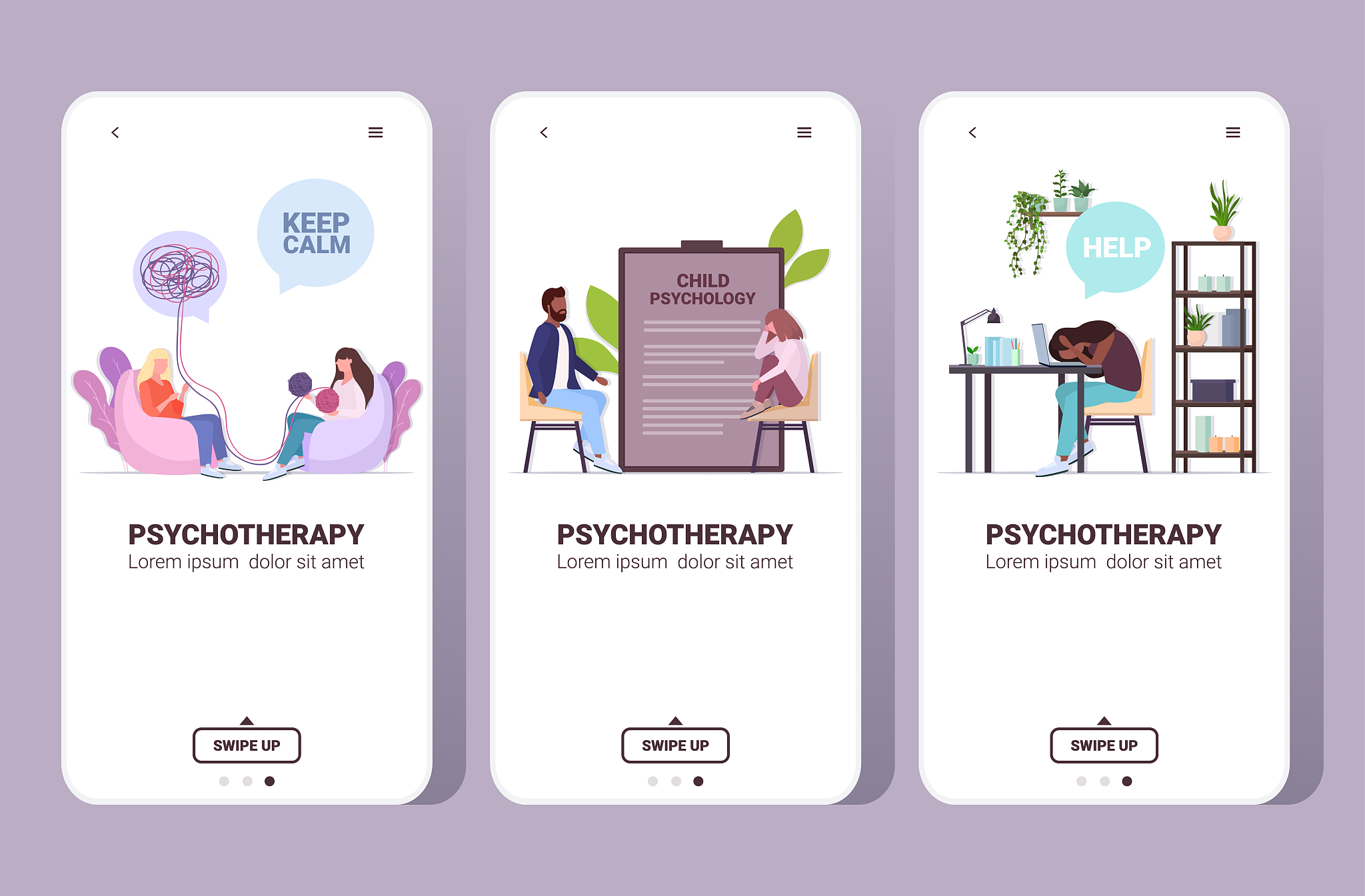 set upset people visiting psychologist depression problems stres