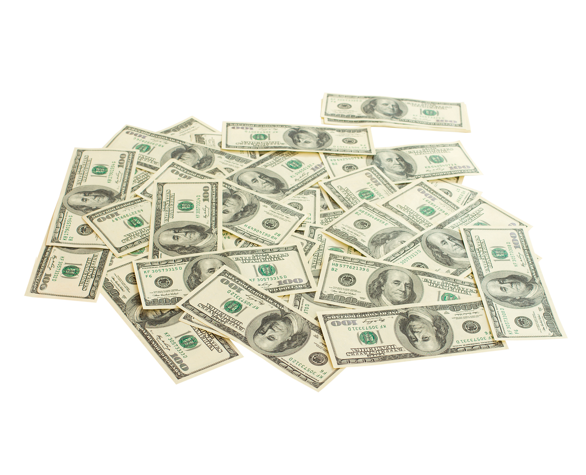 businessman giving cash dollars in the hands