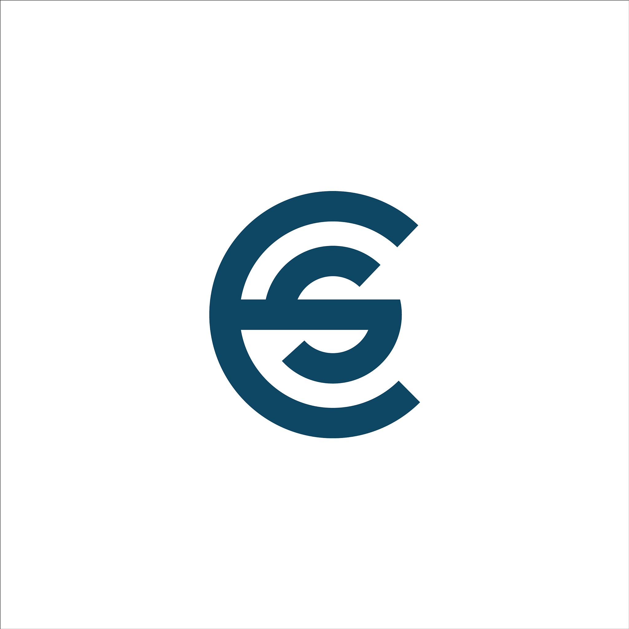 initial letter es or se logo design template