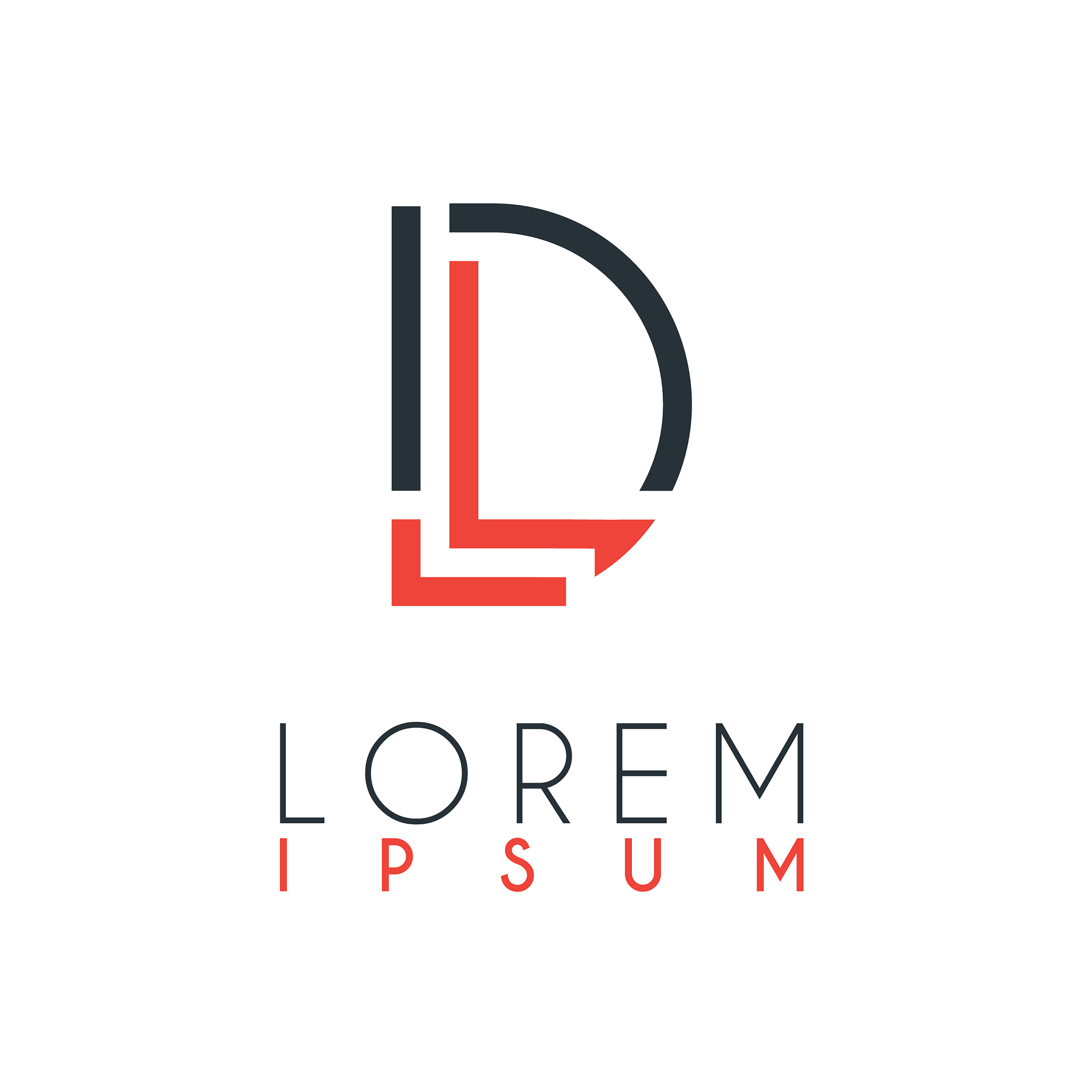 the logo between letter l and letter d or ld