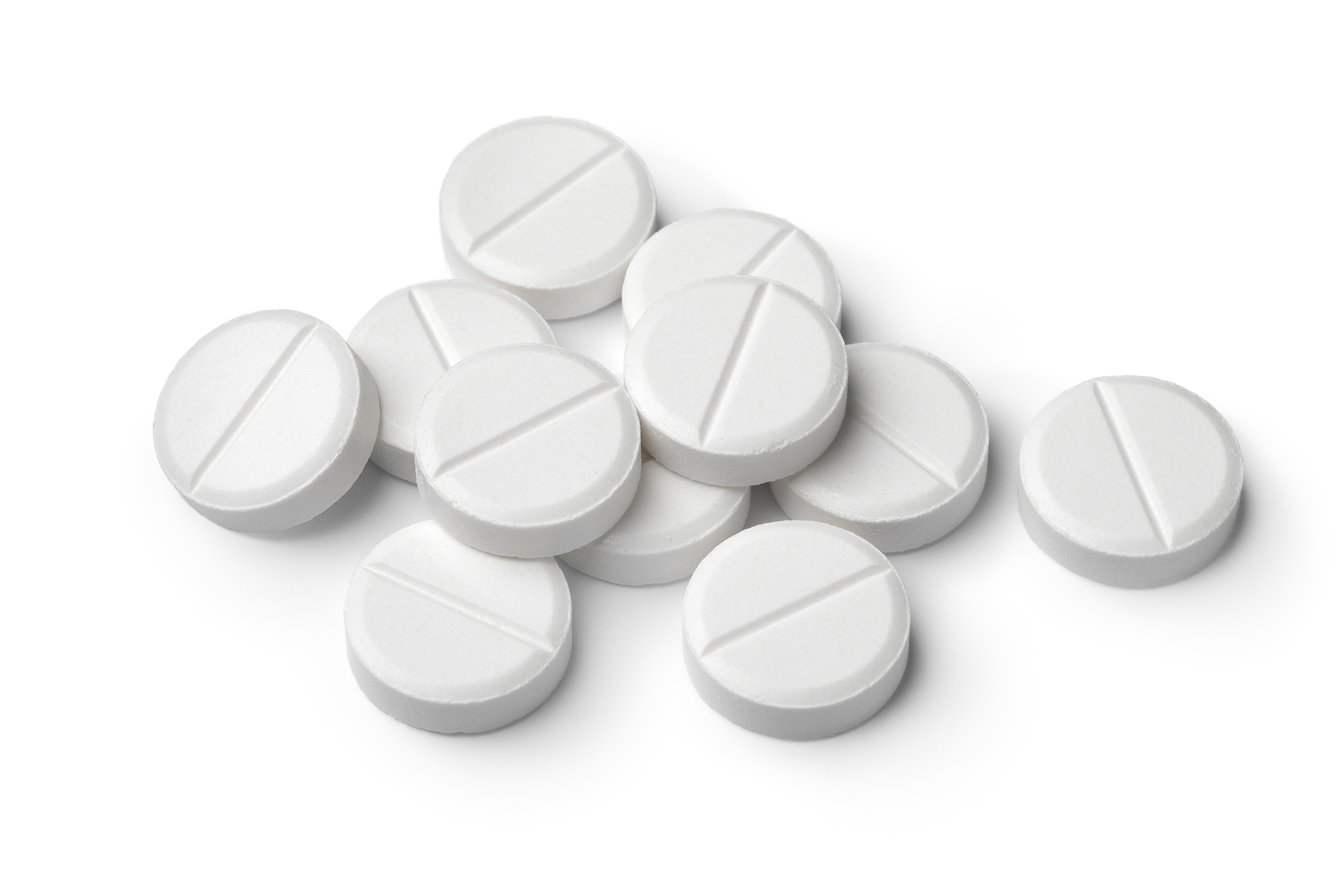 white round medicine tablets