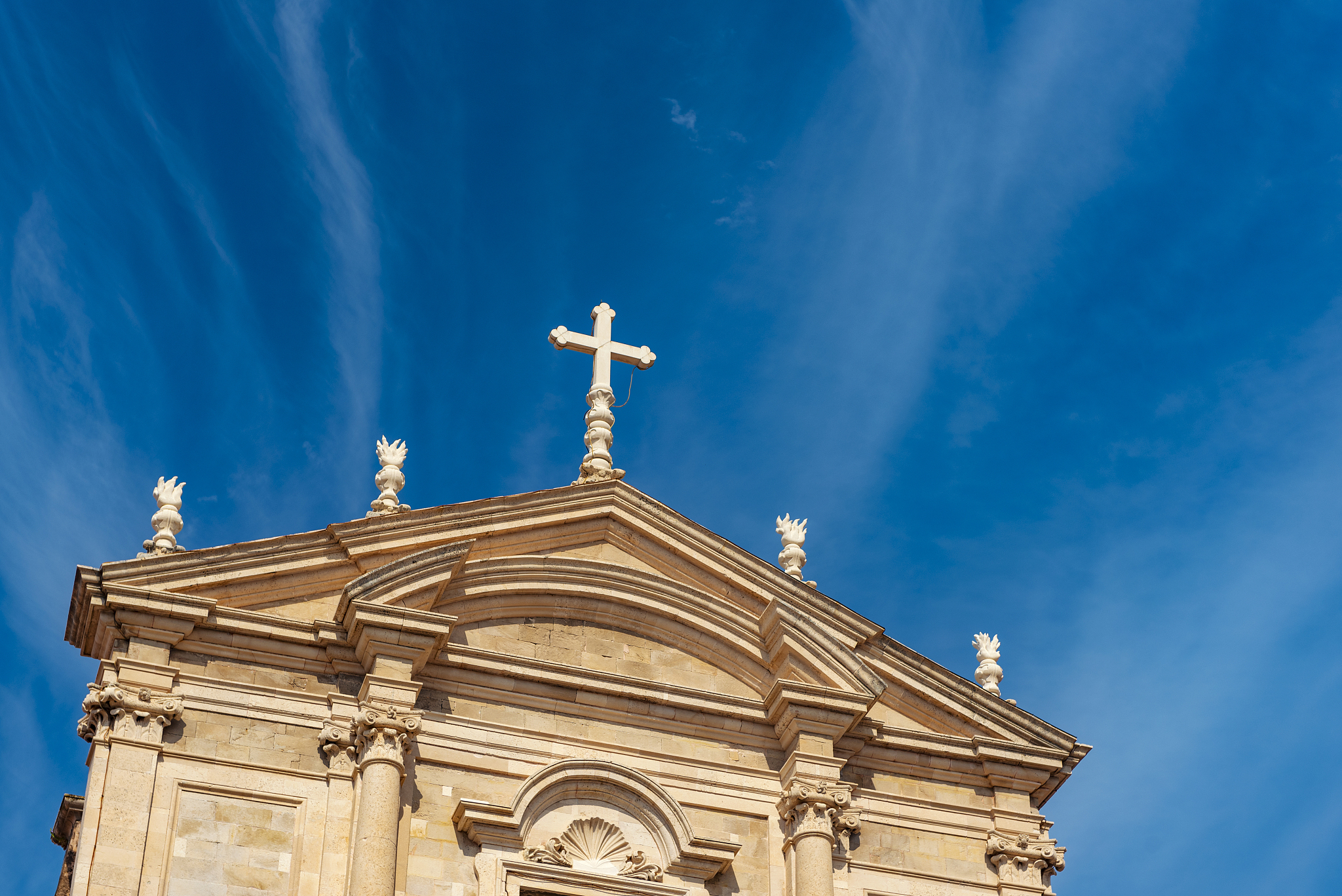 church of saint ignatius in dubrovnik, croatia