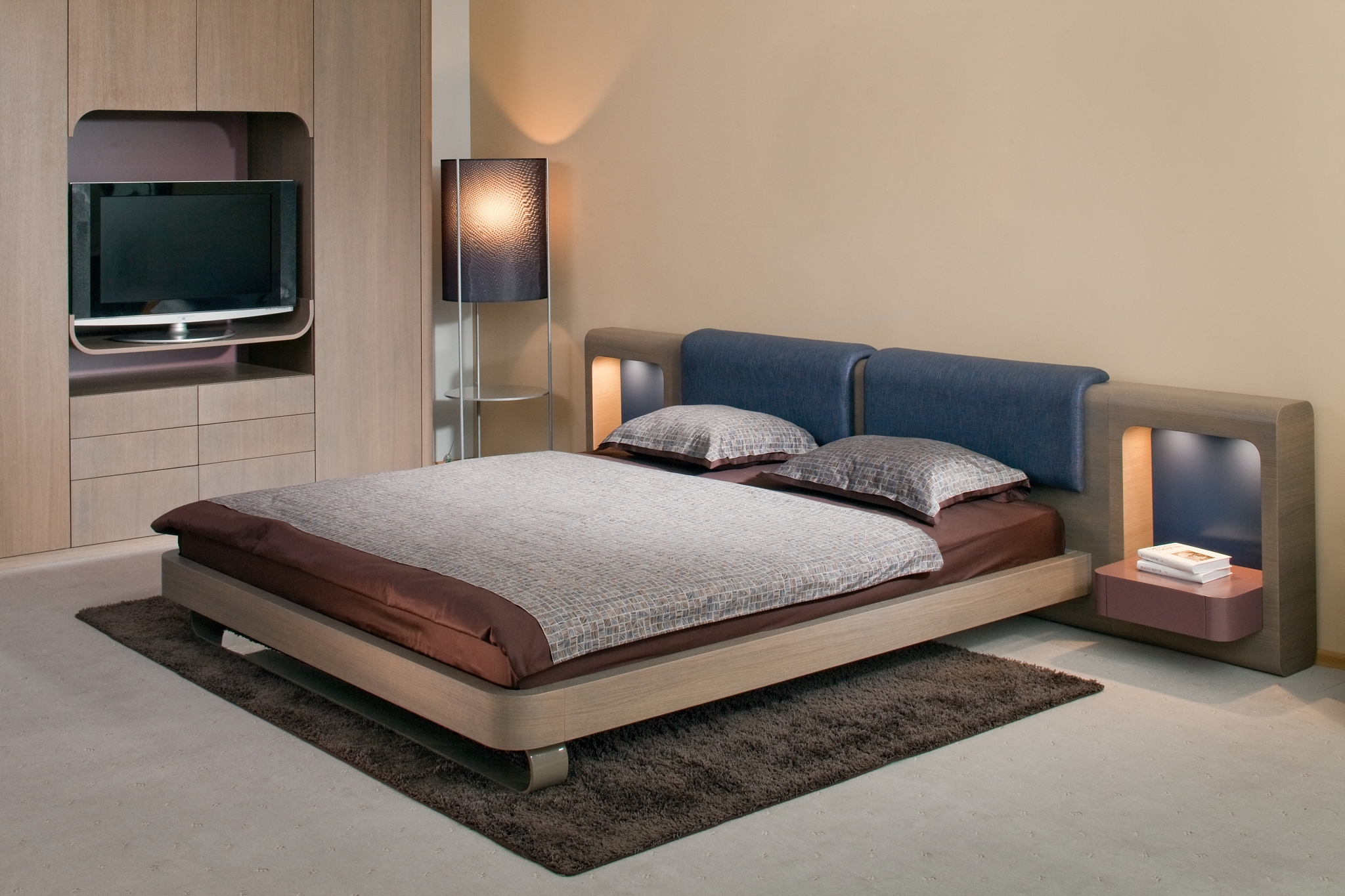 beautiful and modern bedroom interior design.
