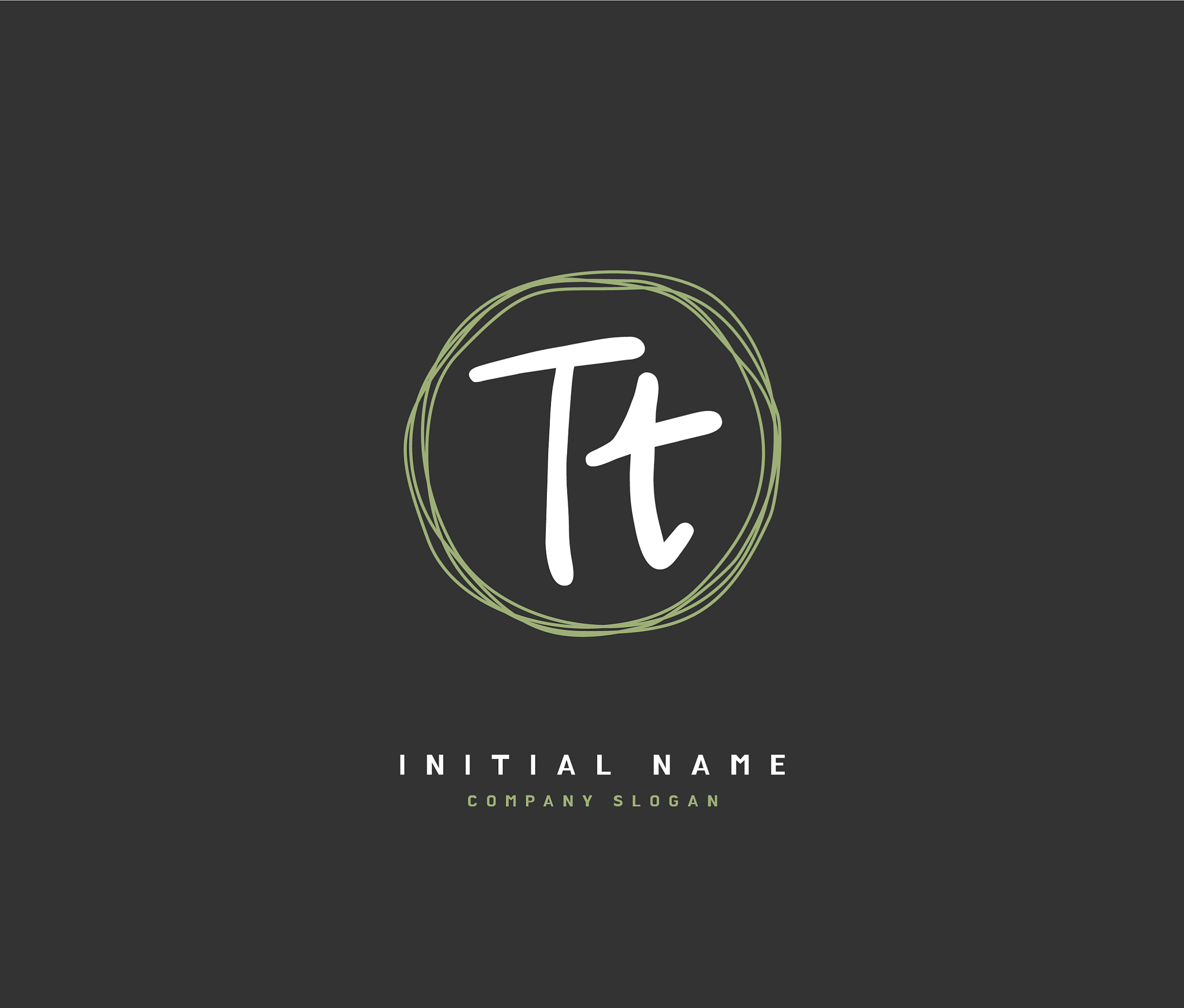 t t tt beauty initial logo handwriting logo of