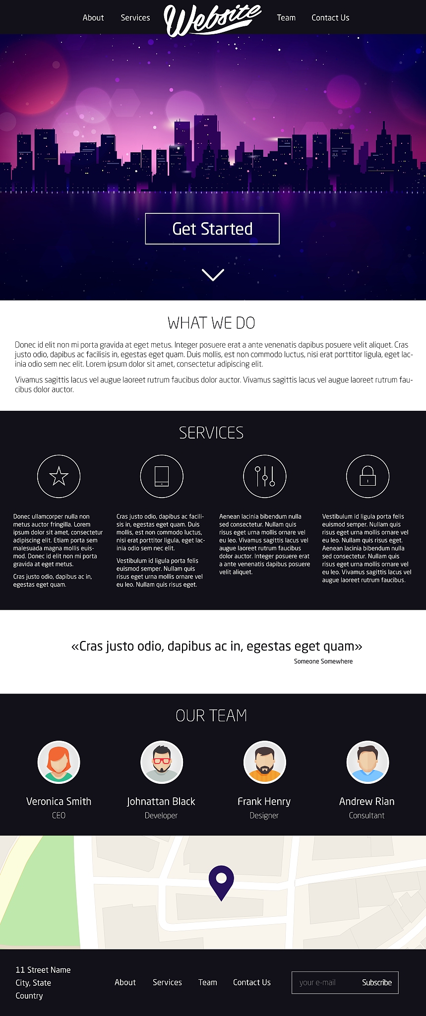 landing page website design