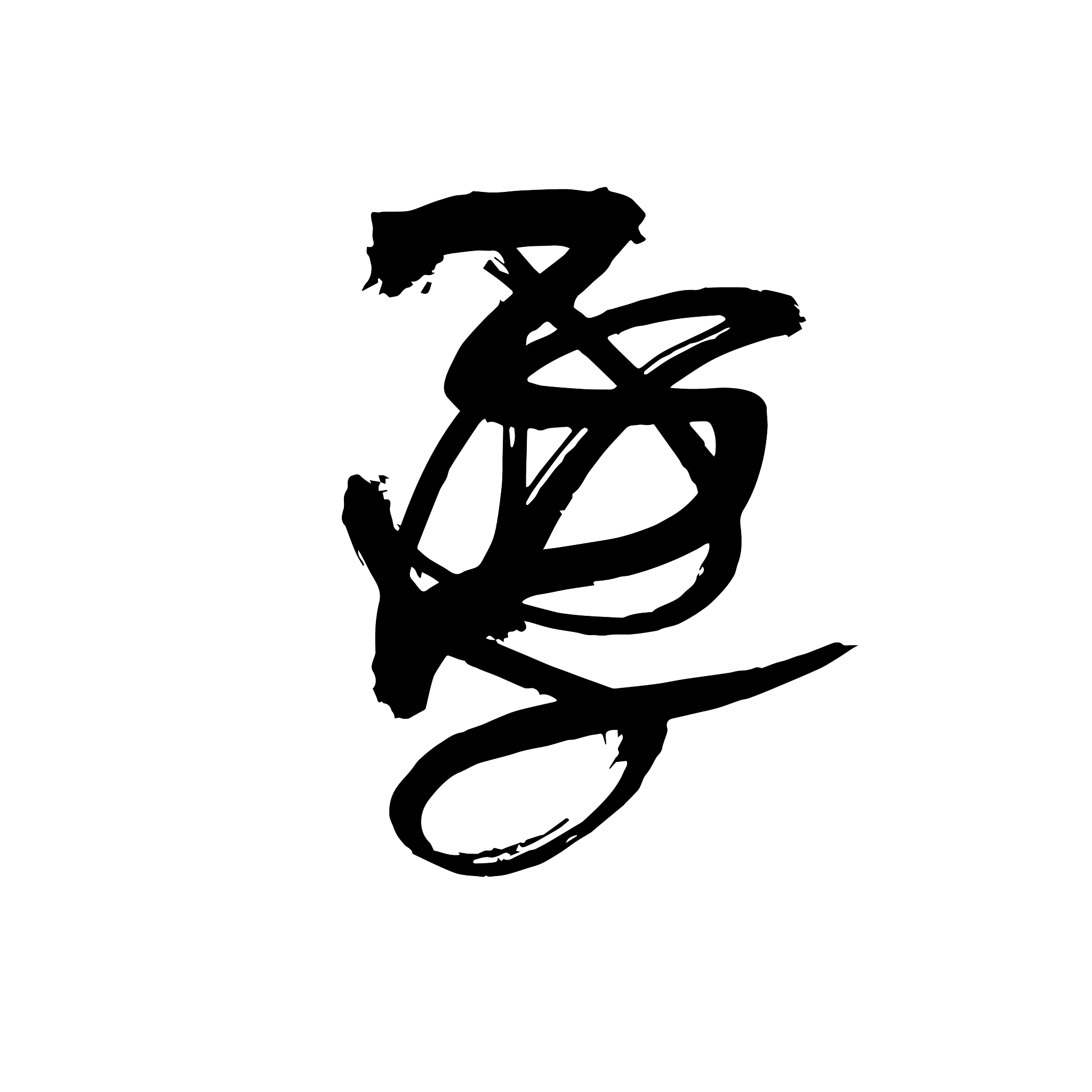 grunge ink pen stroke