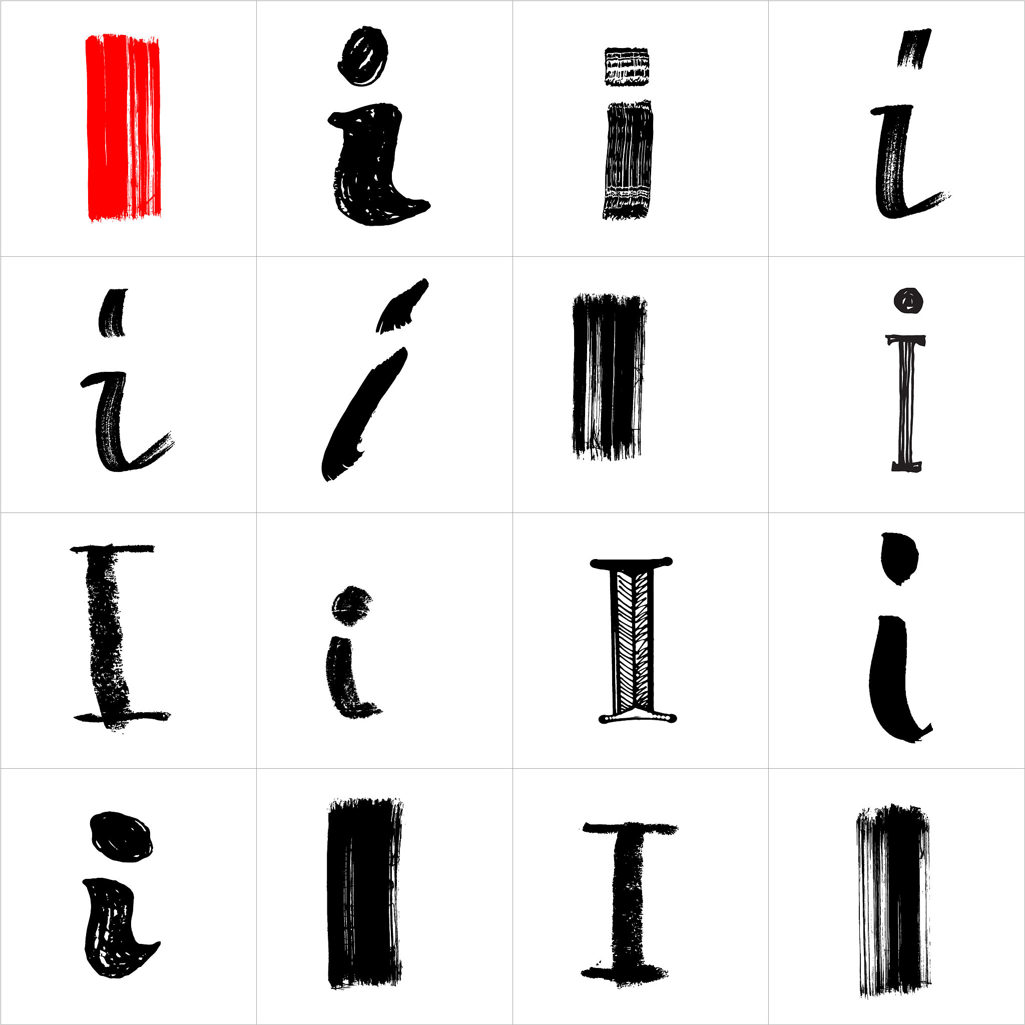 hand drawn letters.