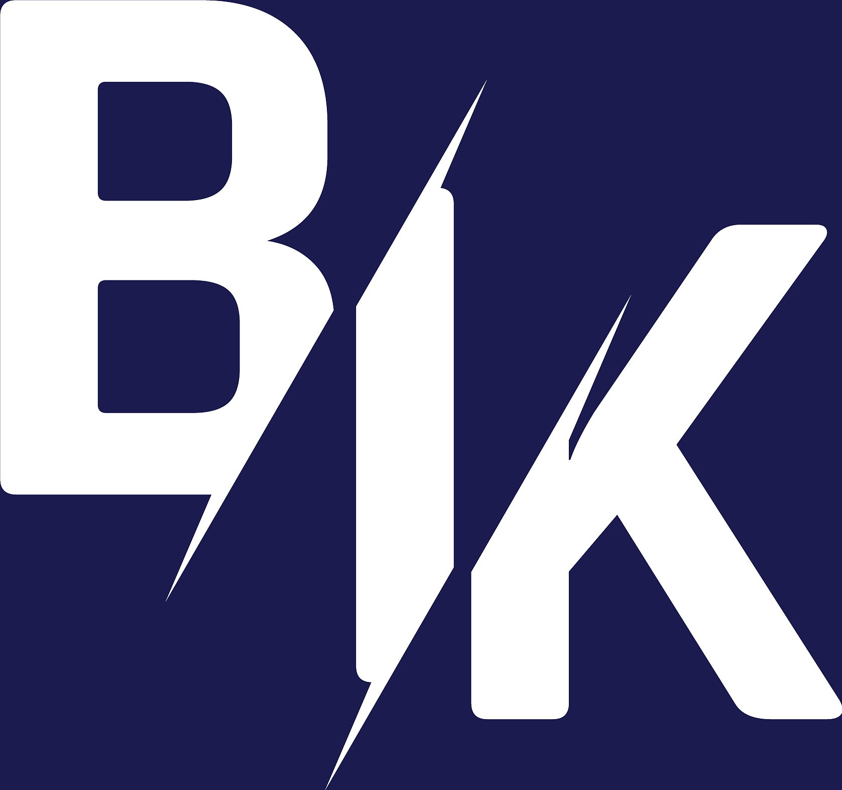 monogram letters initial logo design bik