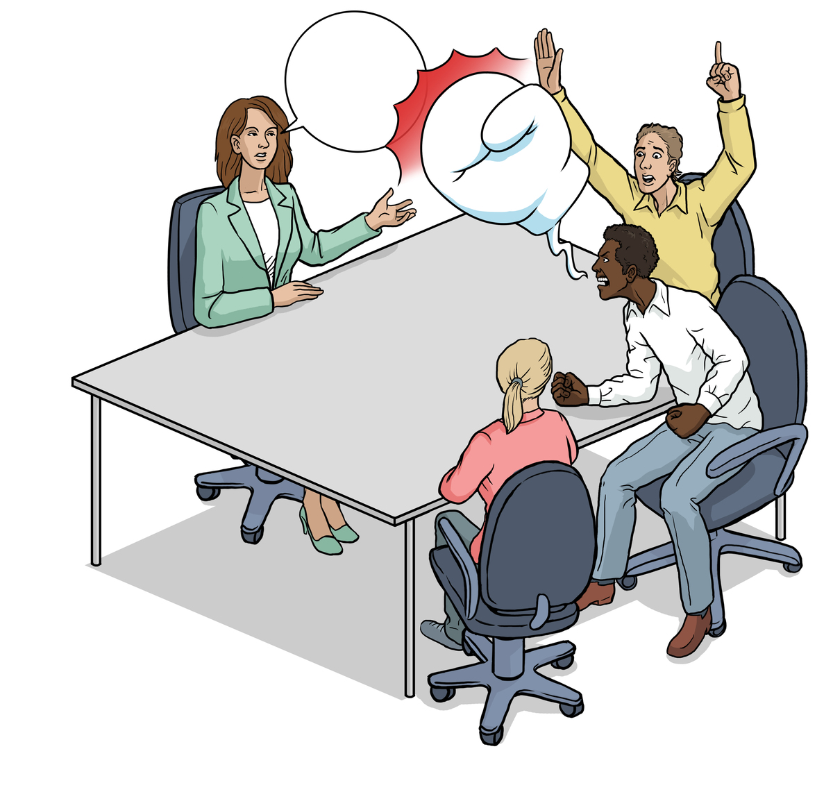 怎样让坐在前面的同事滚蛋