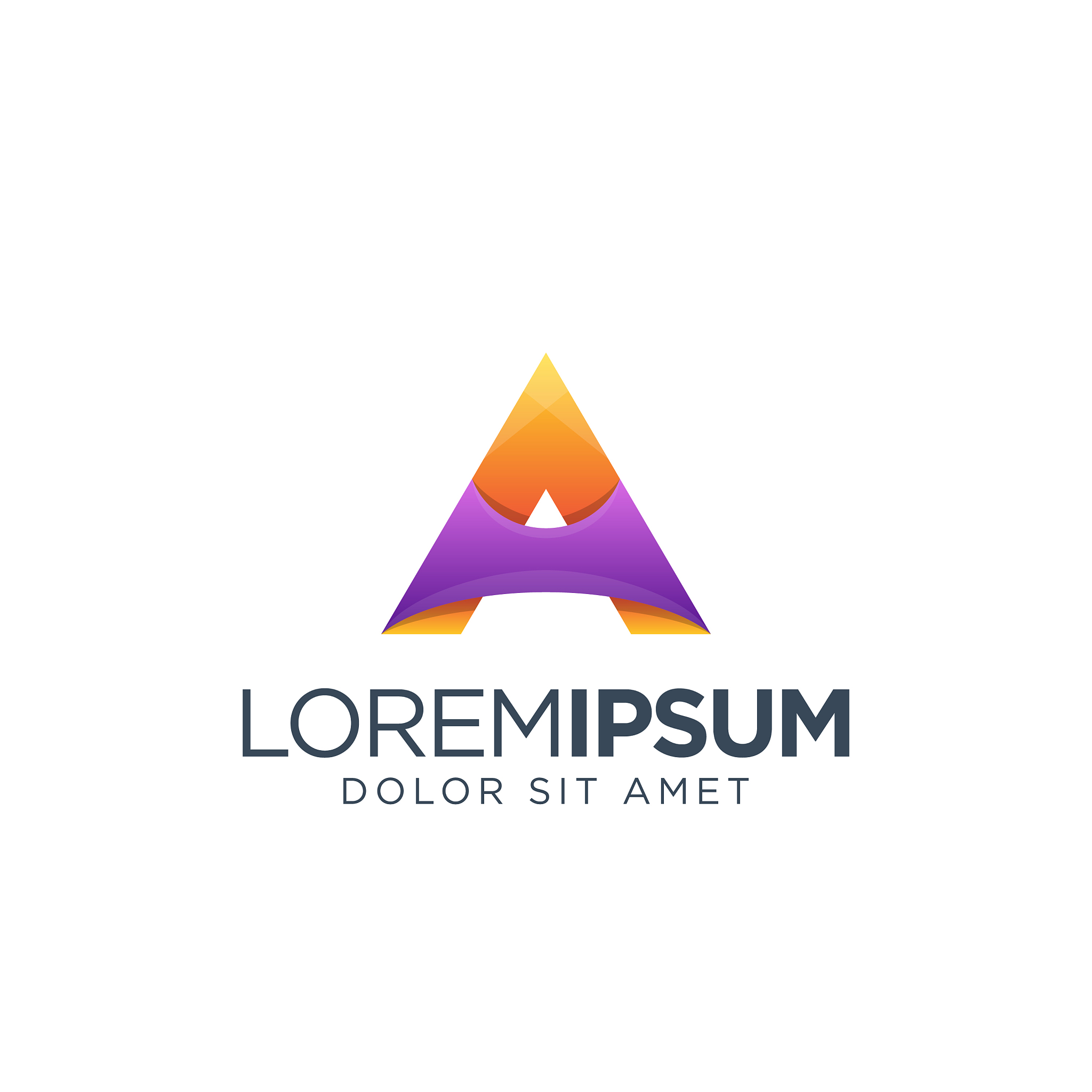 letter a logo design