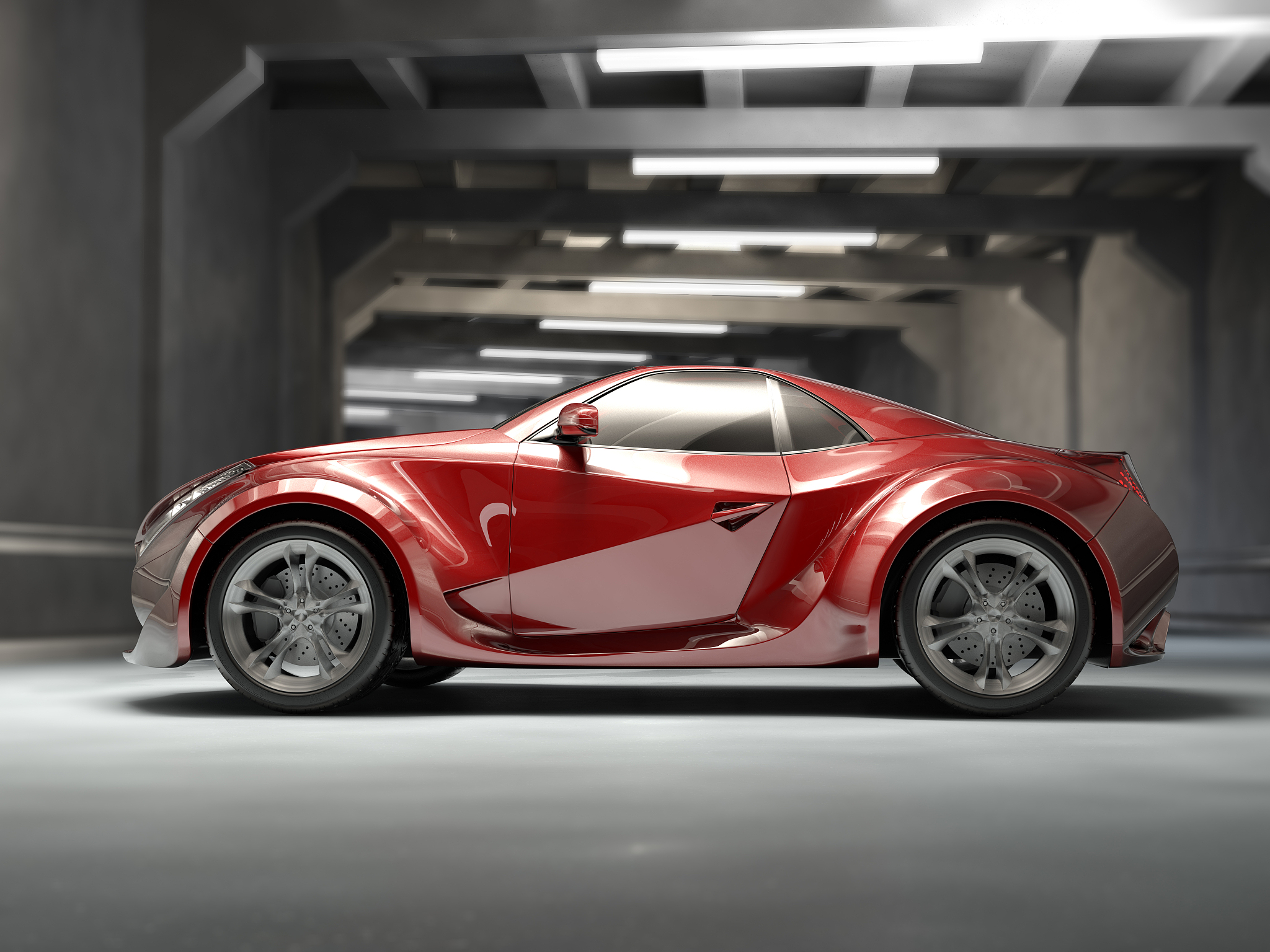 red sports car