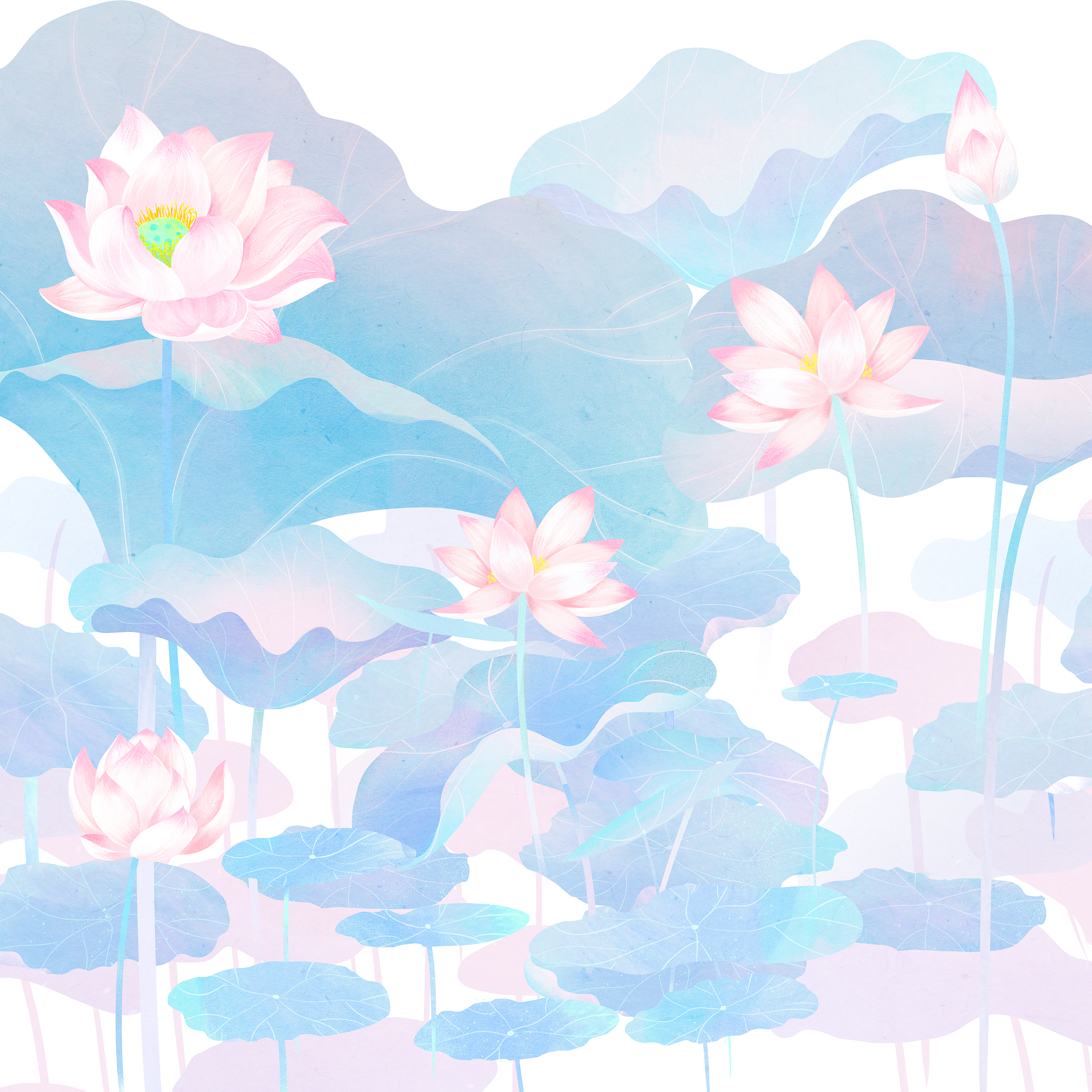 满池塘都是荷花夏日如何用一首七言律诗描述