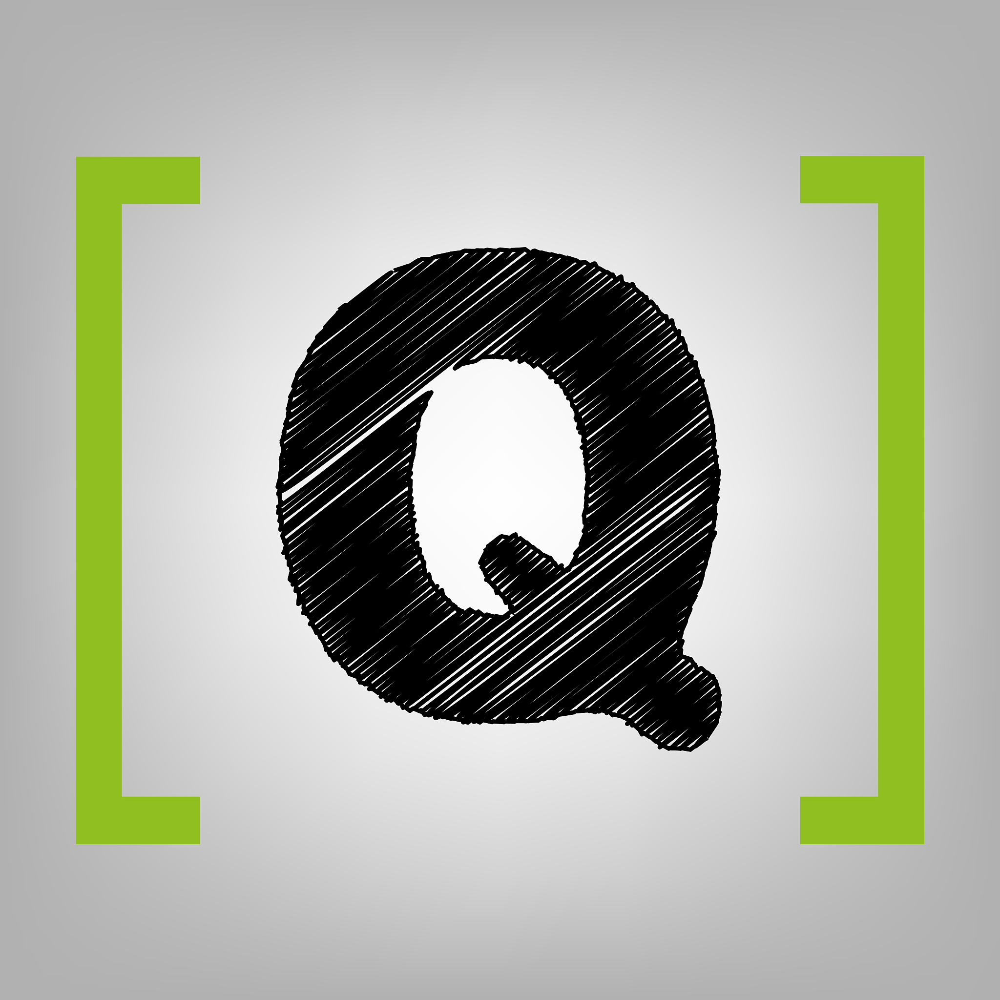 letter q sign design template element