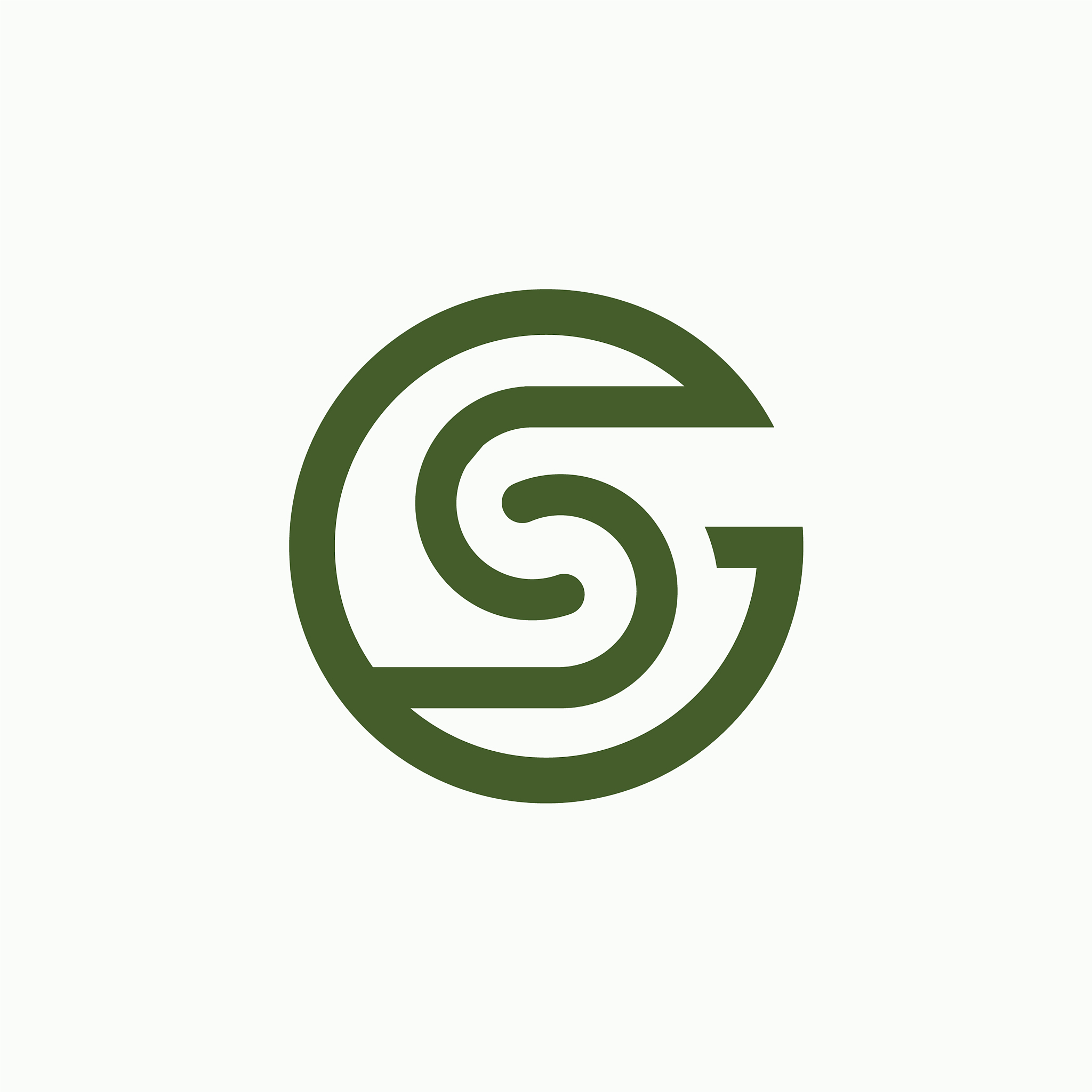 initial letter sg or gs logo design template