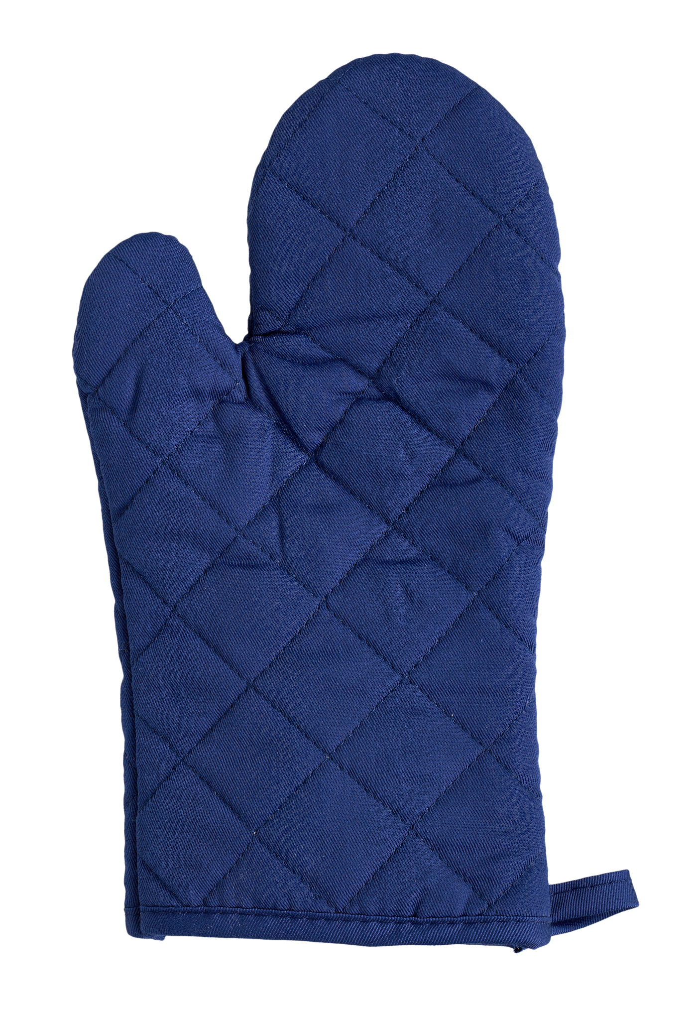 blue kitchen glove, heat protection and safety.