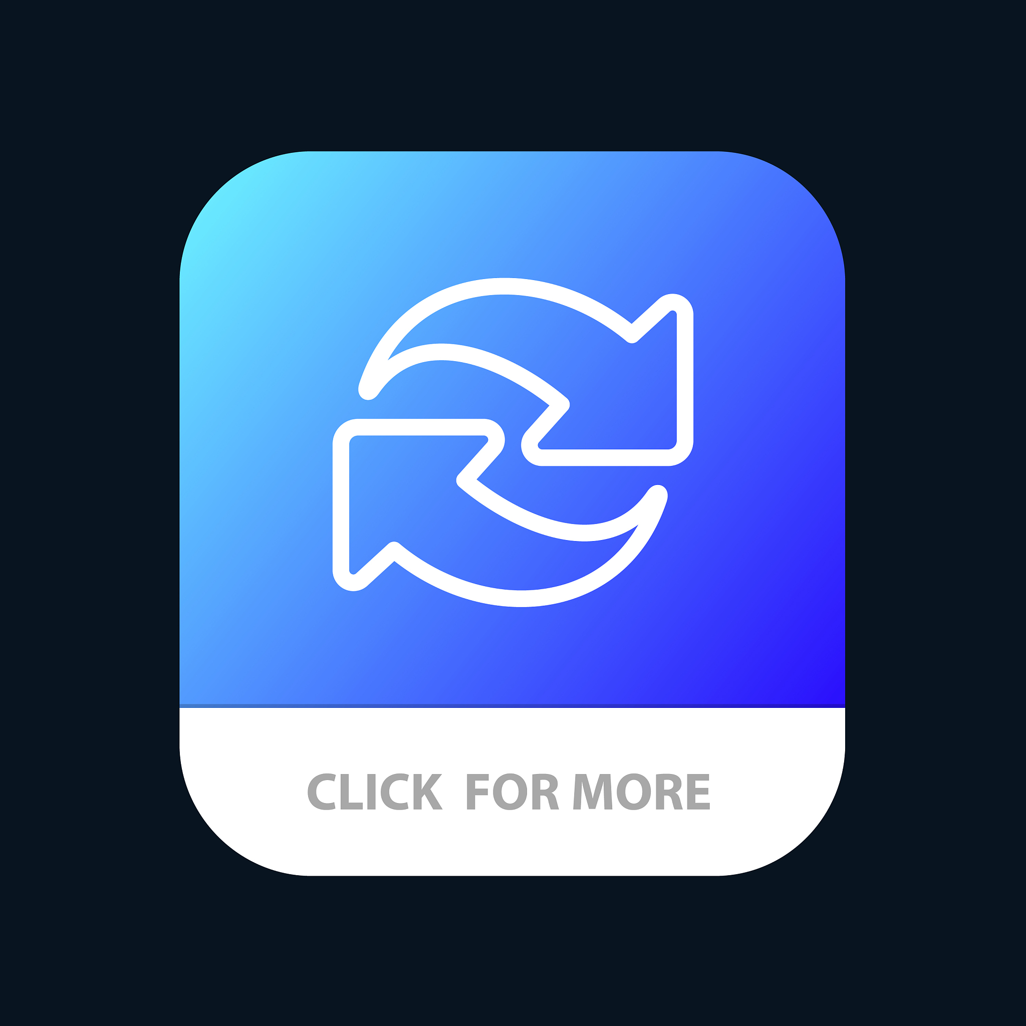refresh reload rotate repeat mobile app button