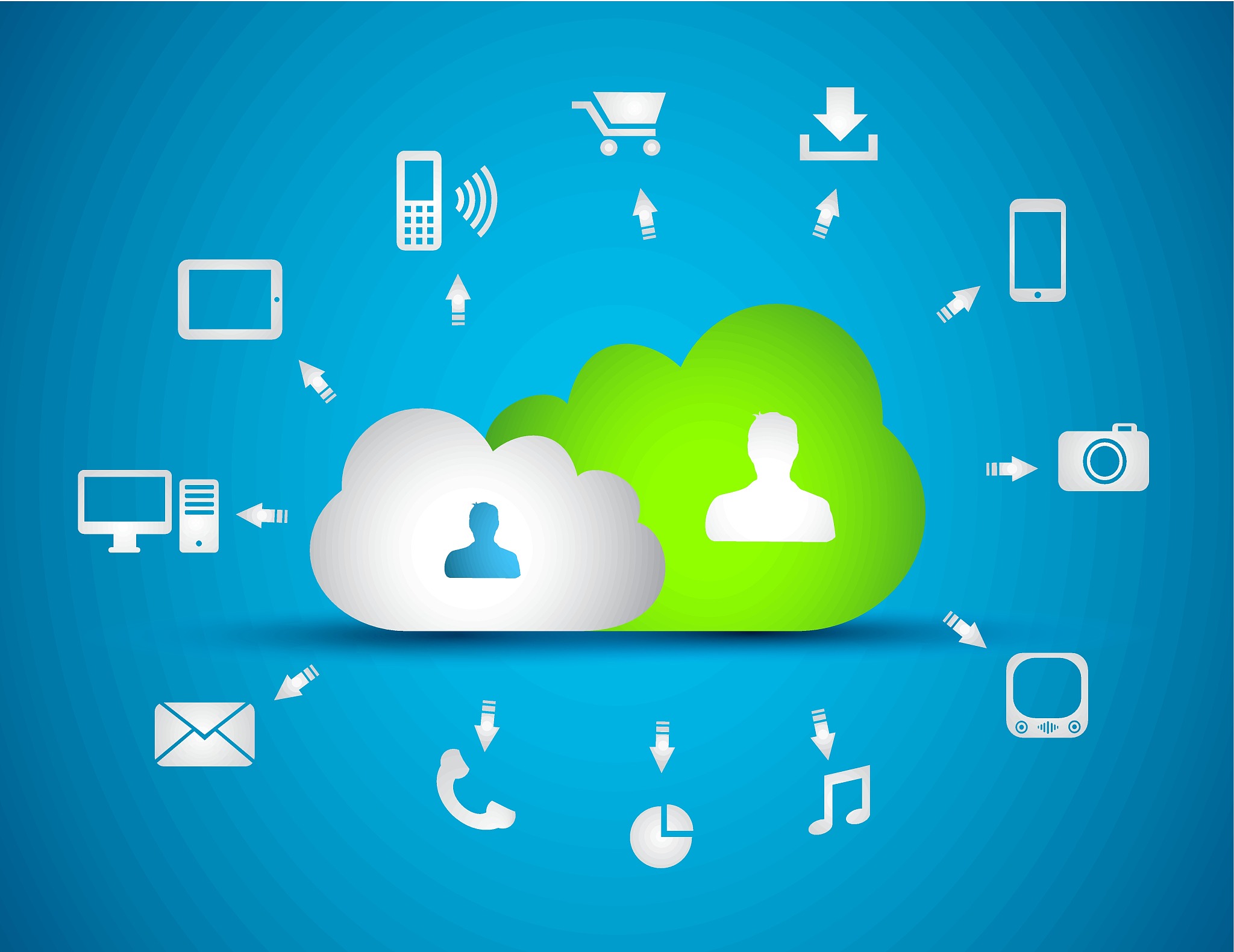 cloud computing concept background