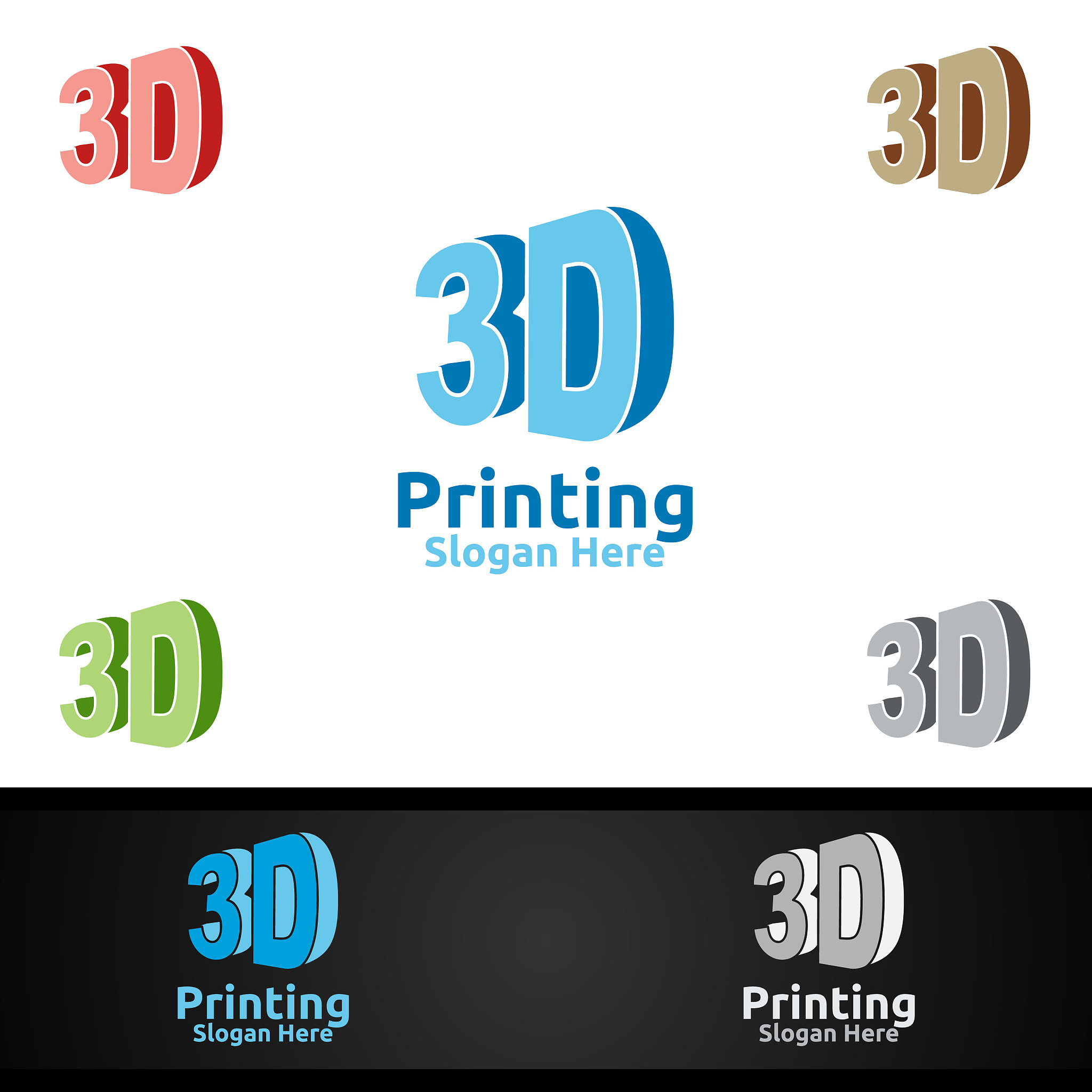 3d printing company symbol design