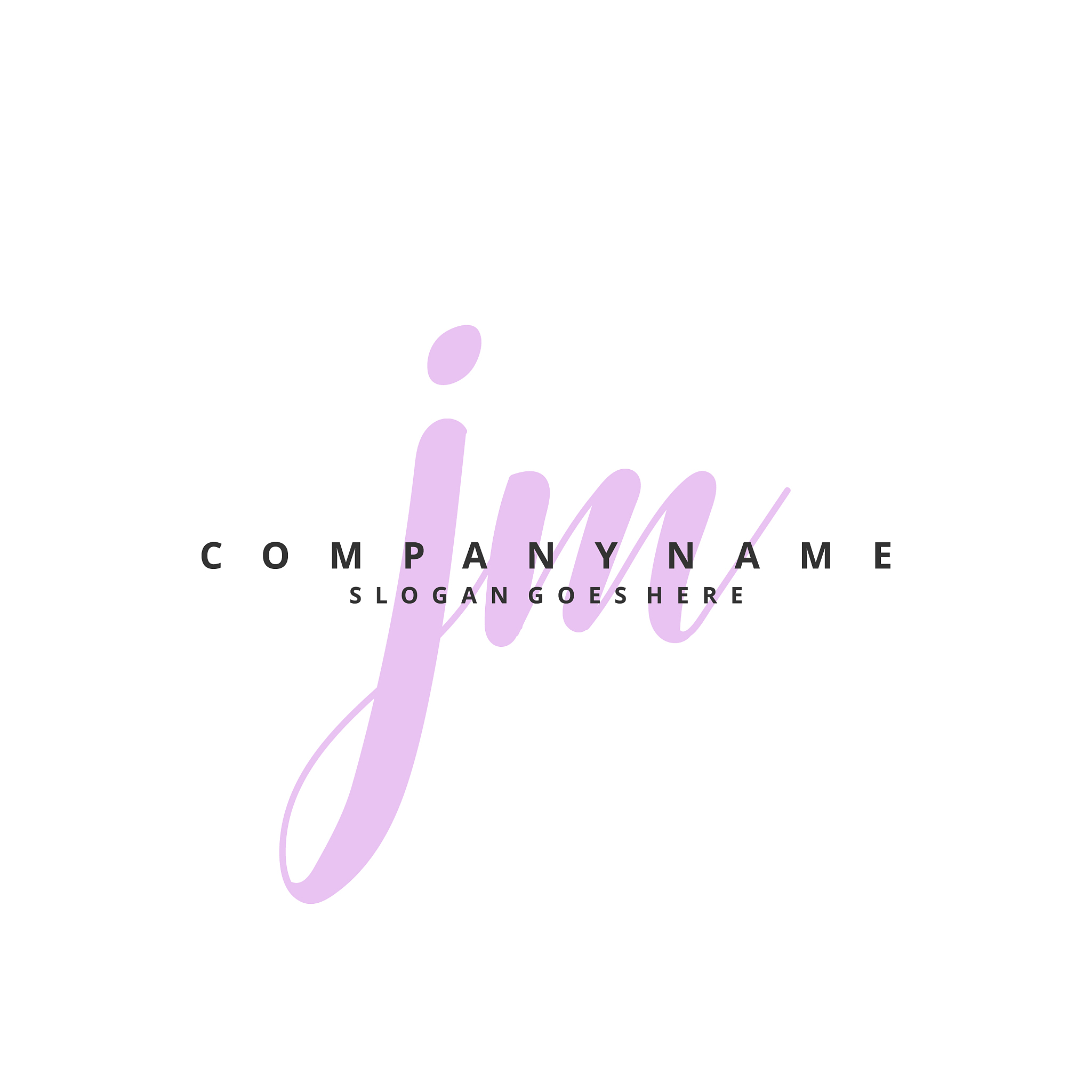 j m jm initial handwriting and signature logo