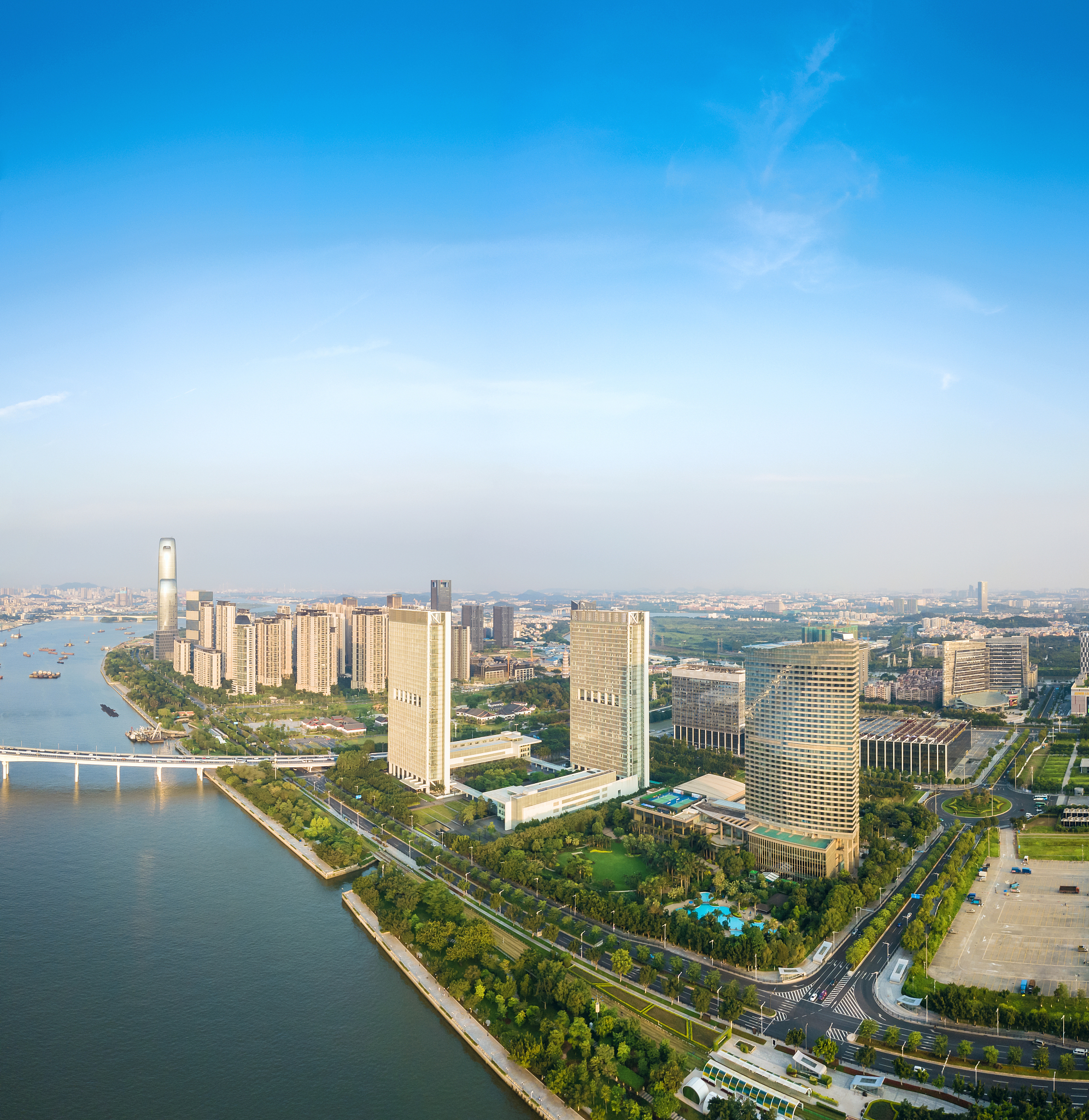 广东省广州琶洲城市风光