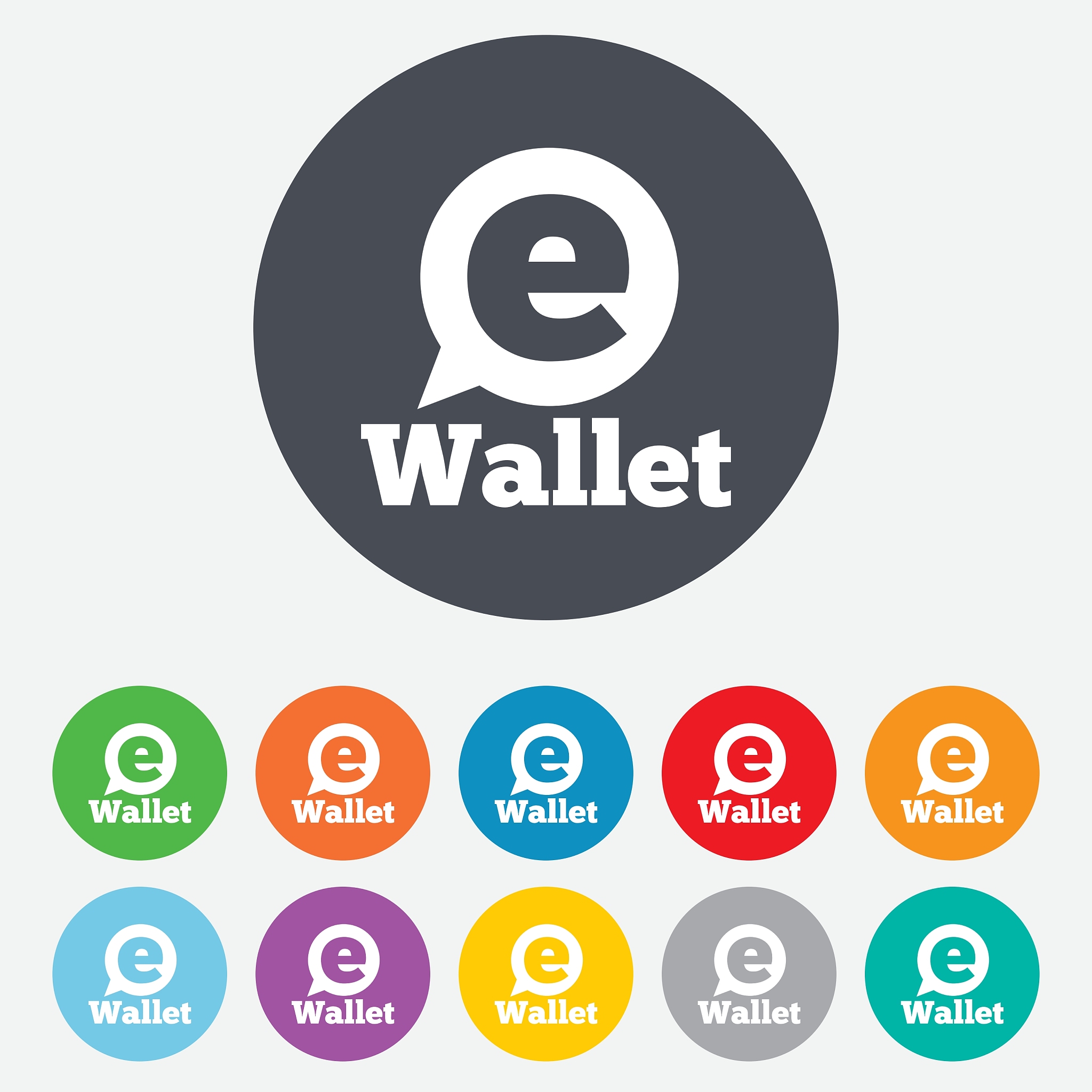 ewallet sign icon electronic wallet symbol