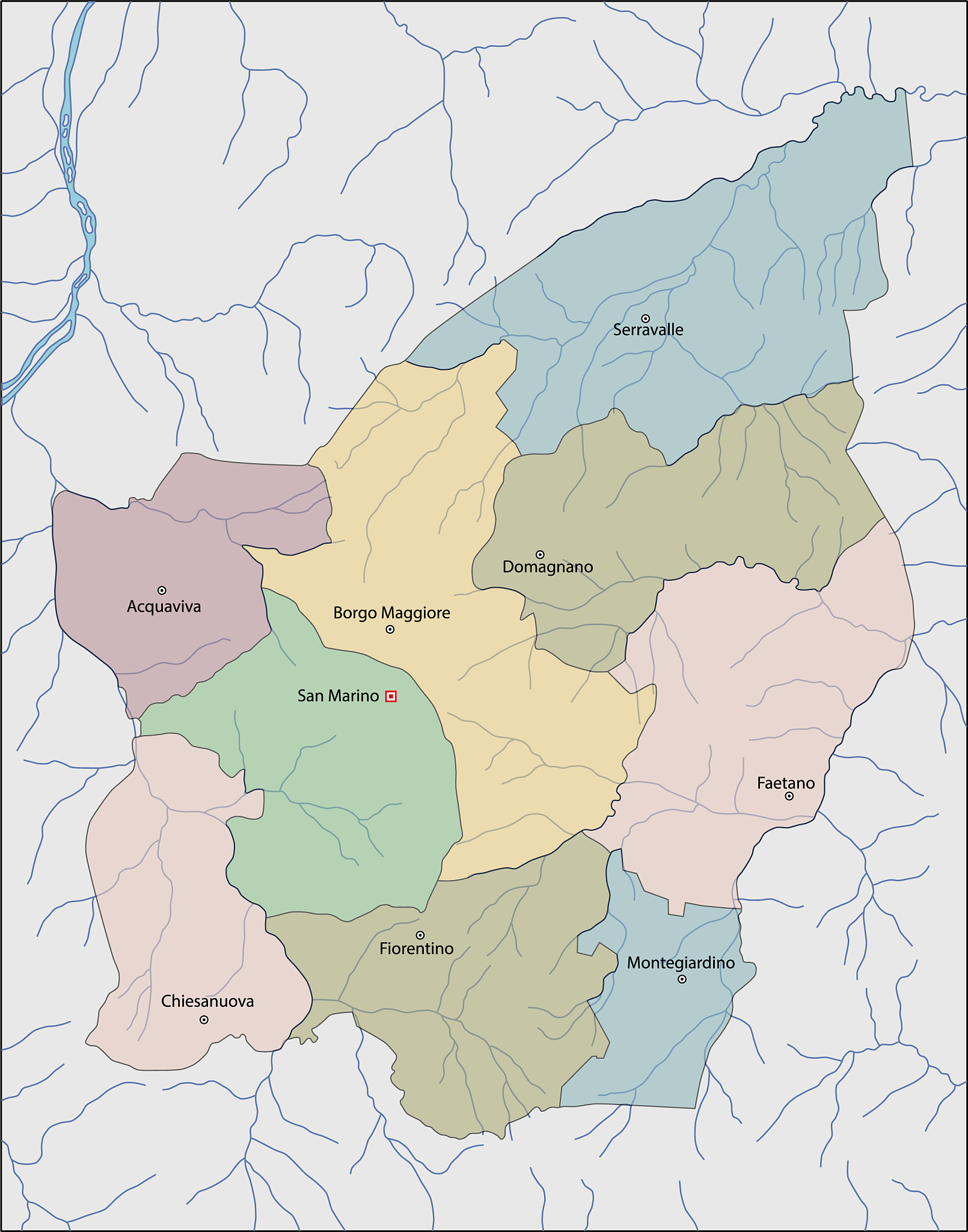 map of san marino