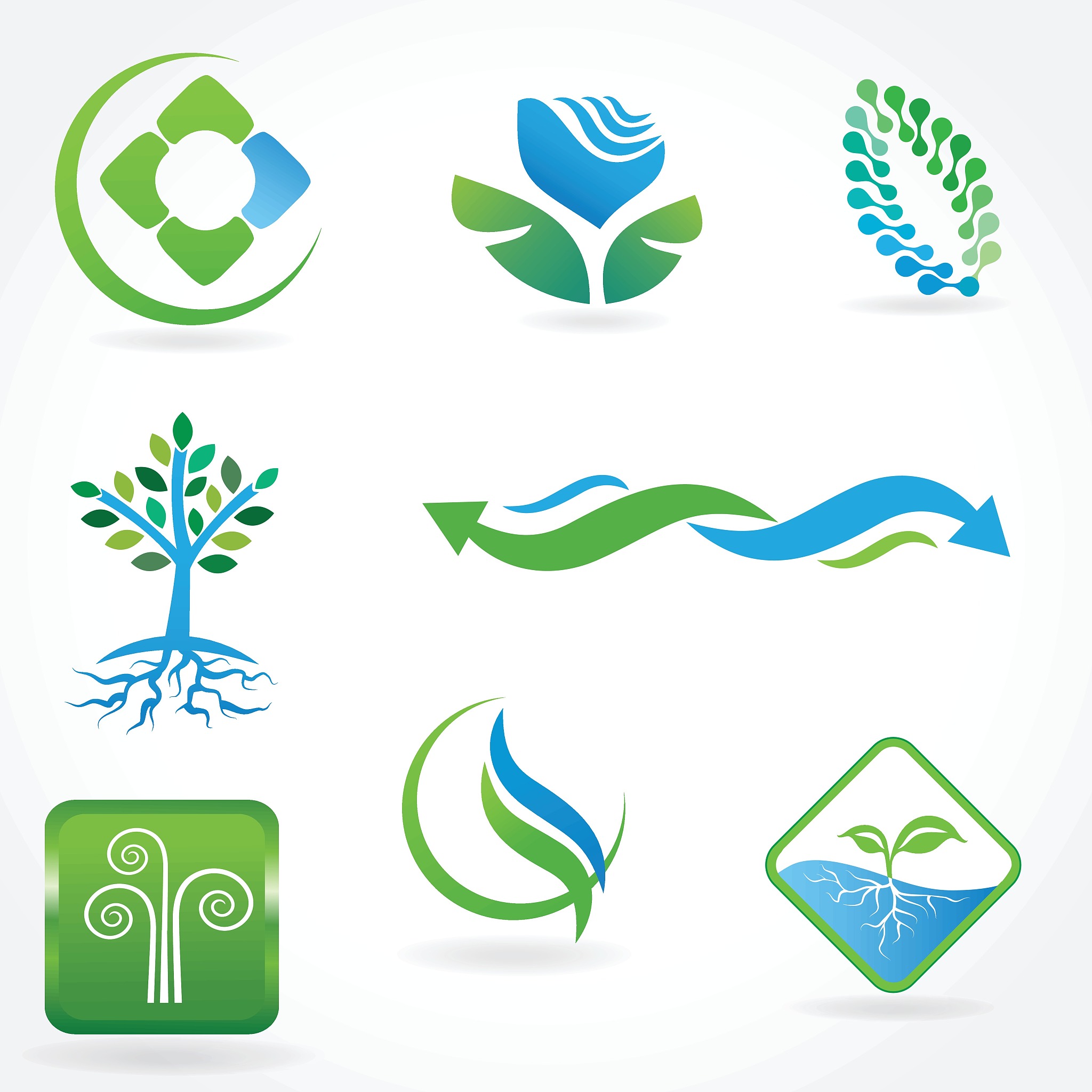 eco icons - logos