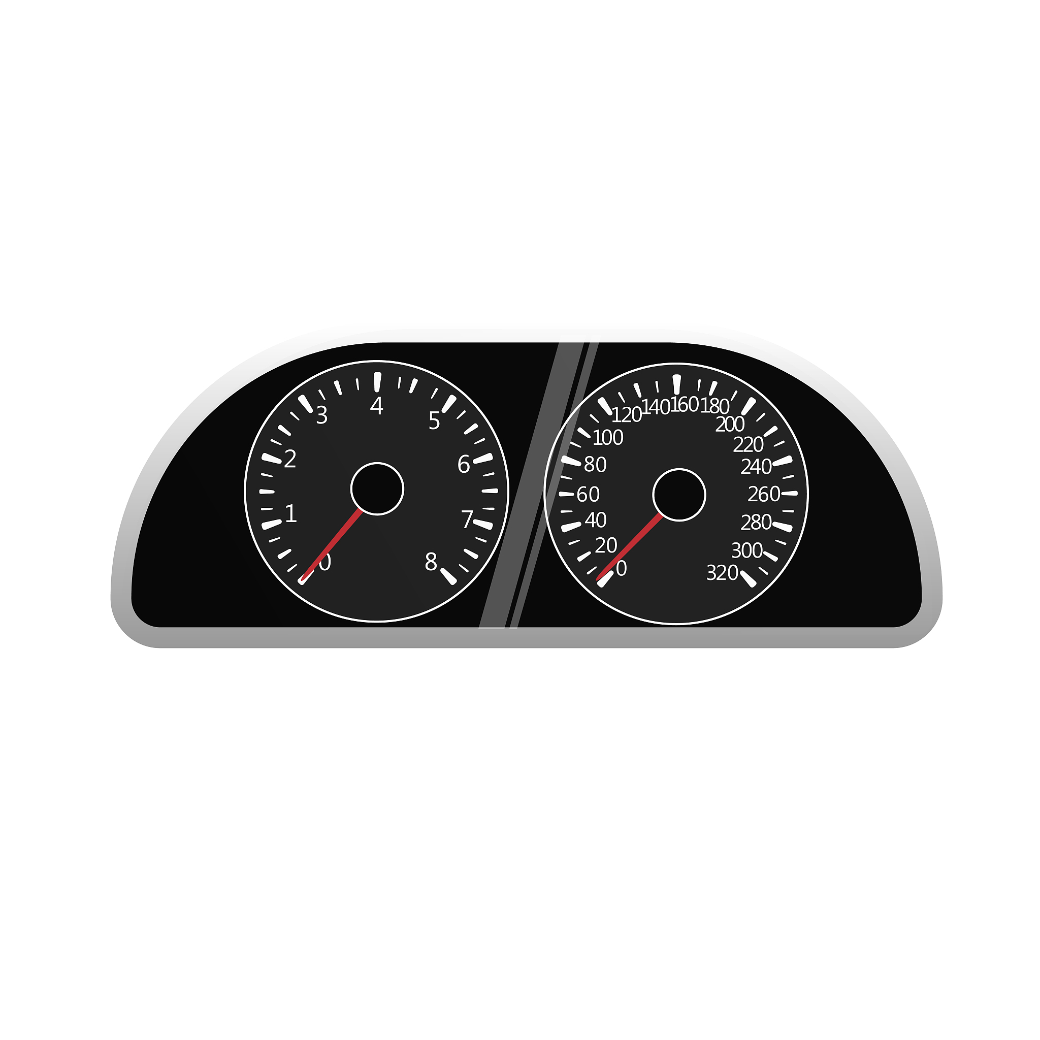 speedometer and tachometer