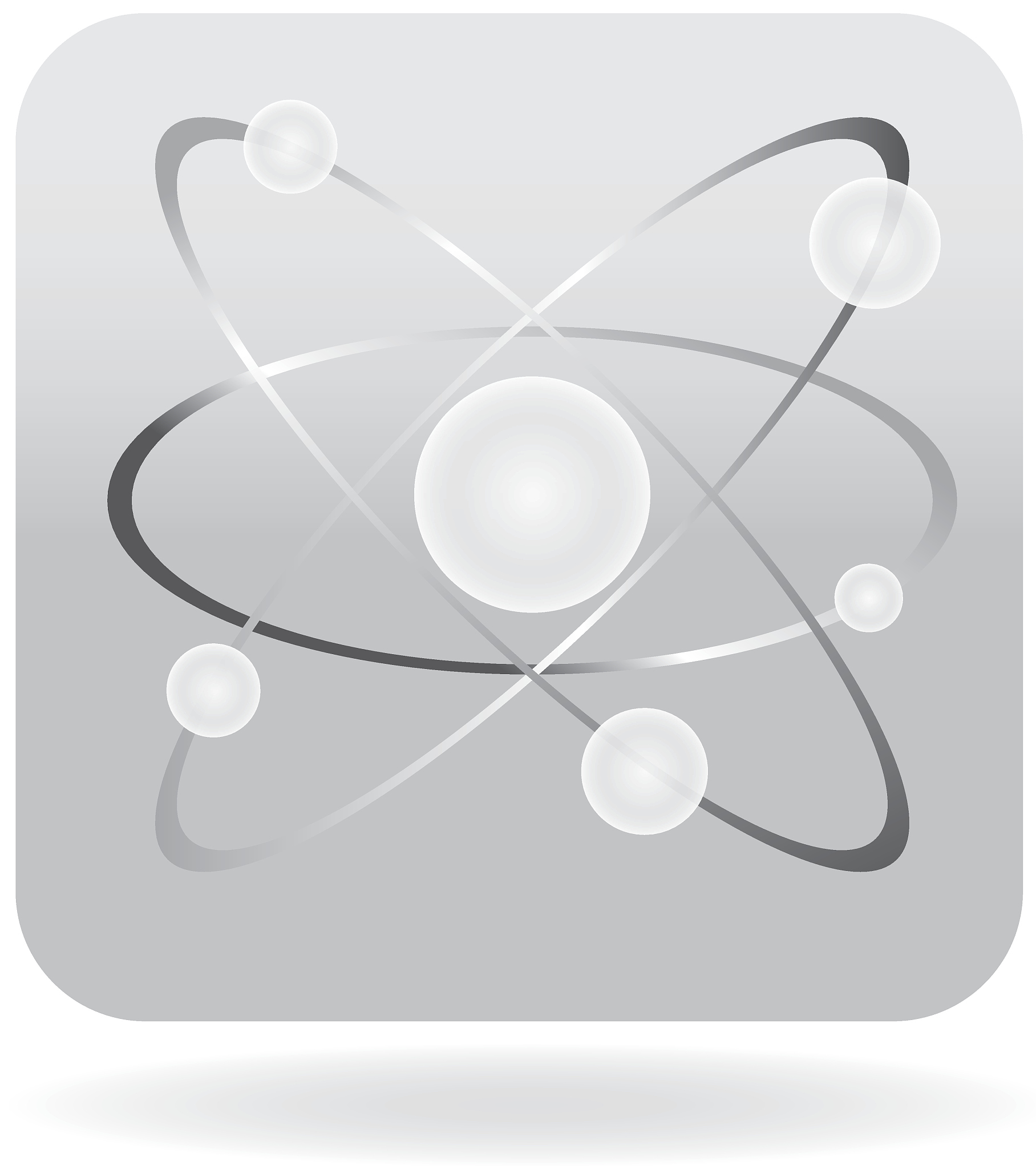 nano atom technology icon