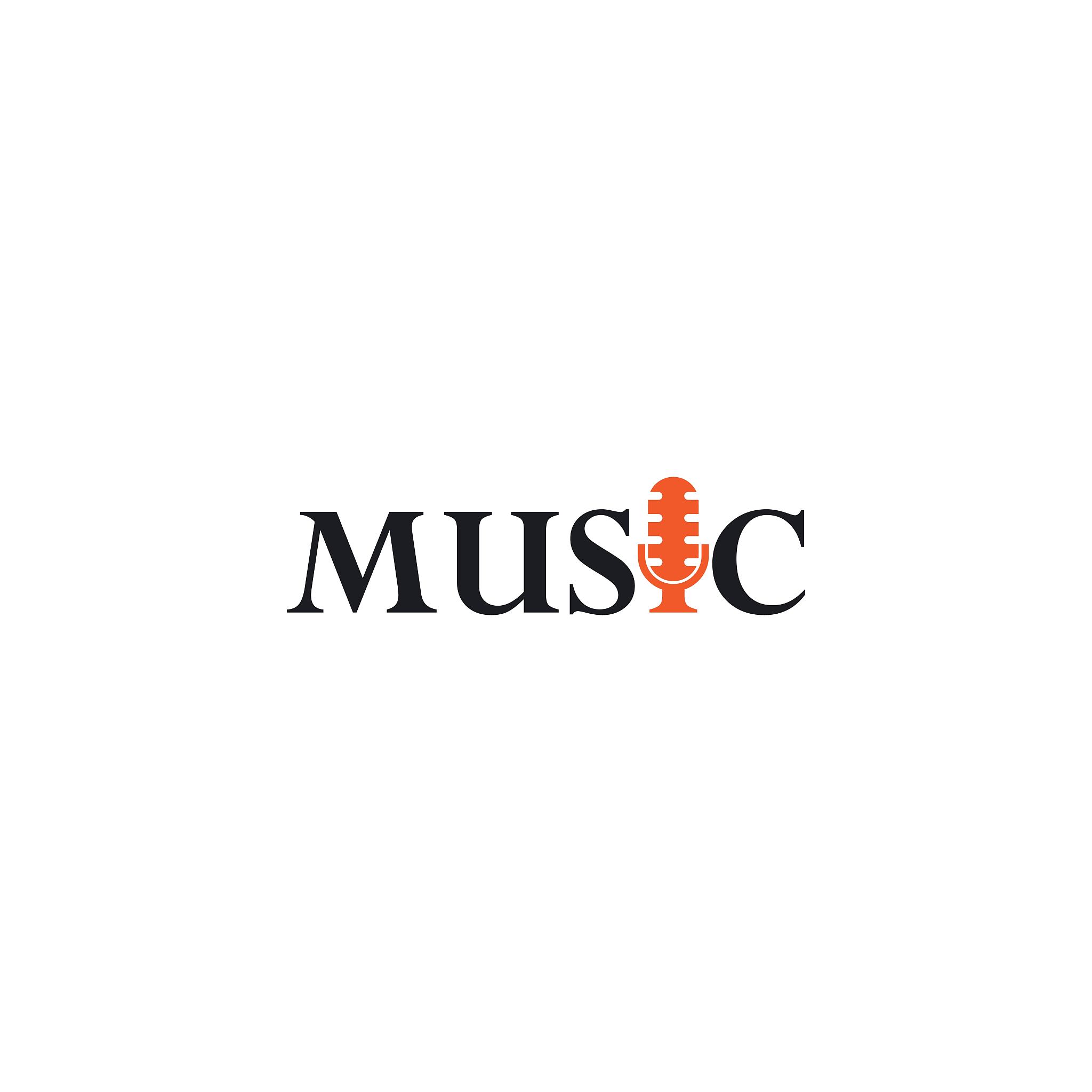 music logo template vector