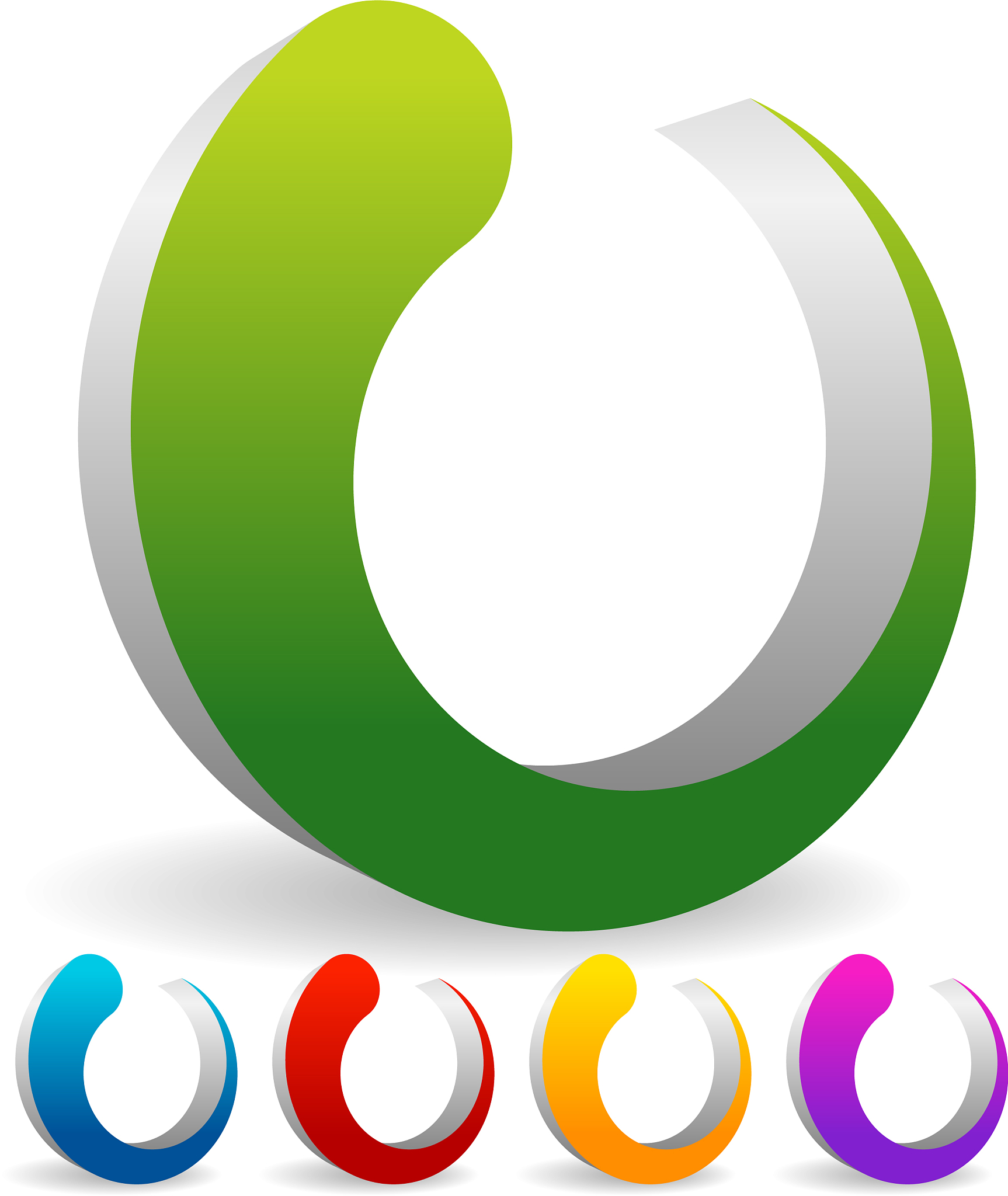 abstract organic shapes in circular fashion