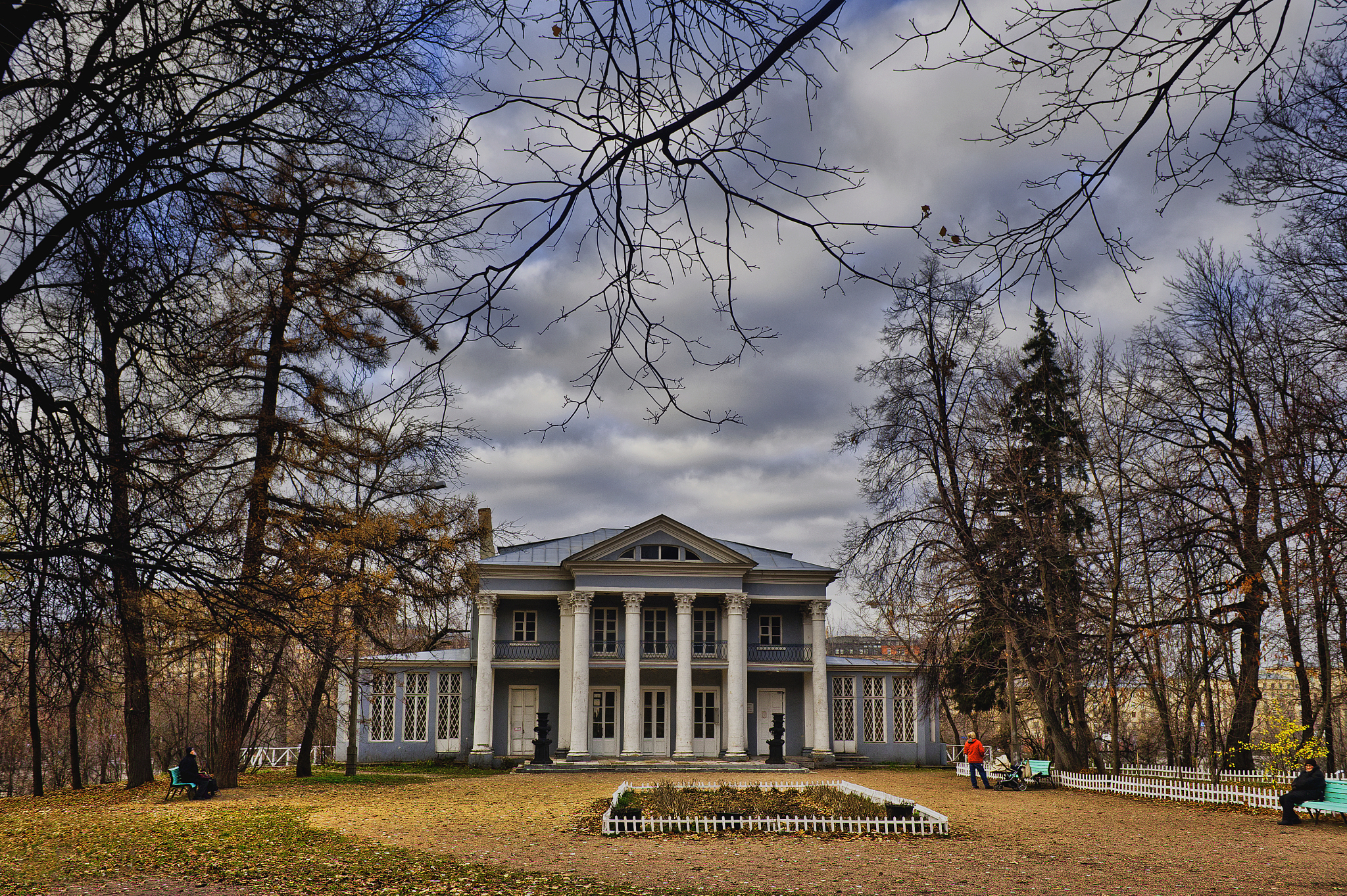 the old library in gorky park. moscow.