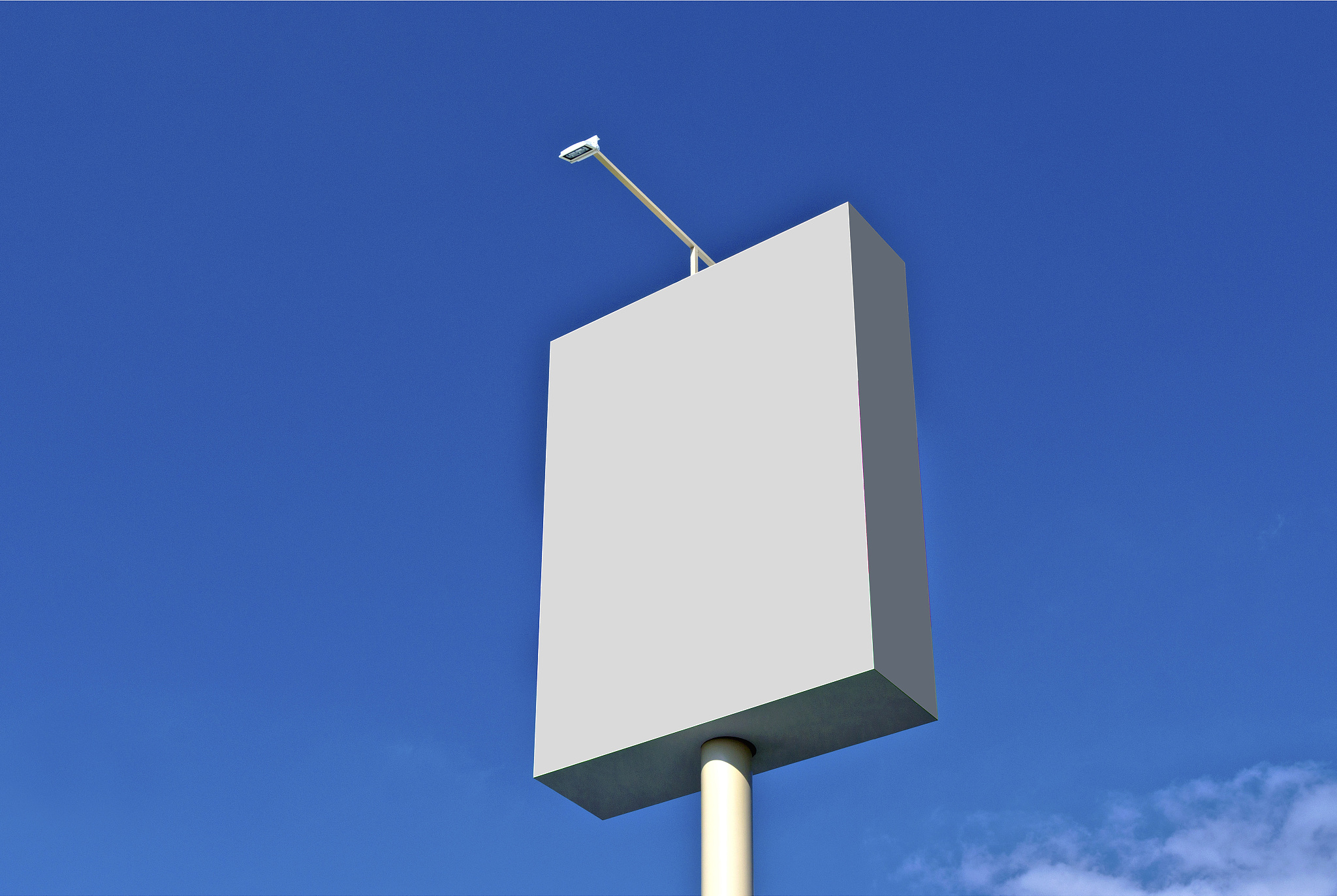 billboard and blue sky