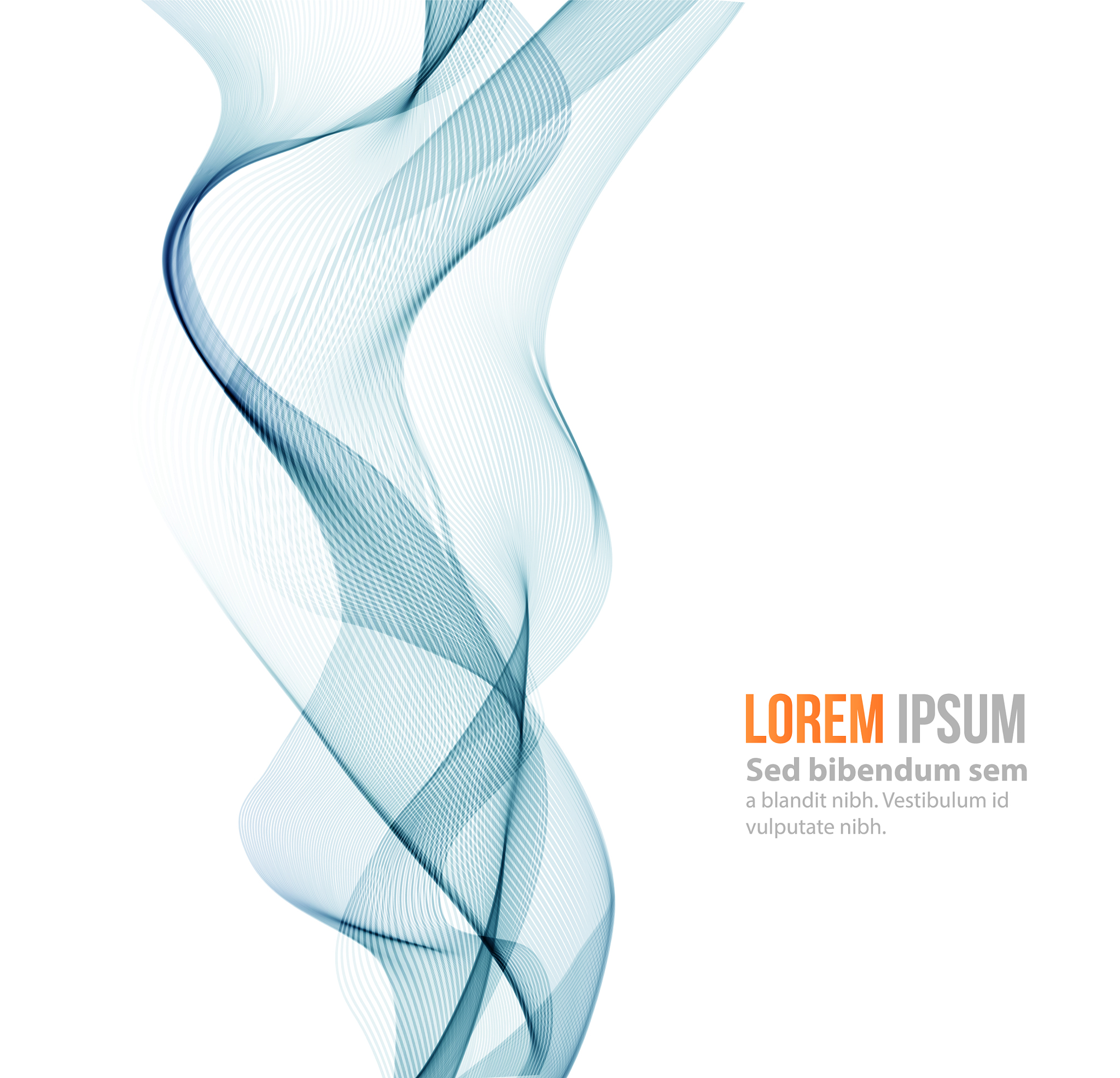 abstract curved lines background template