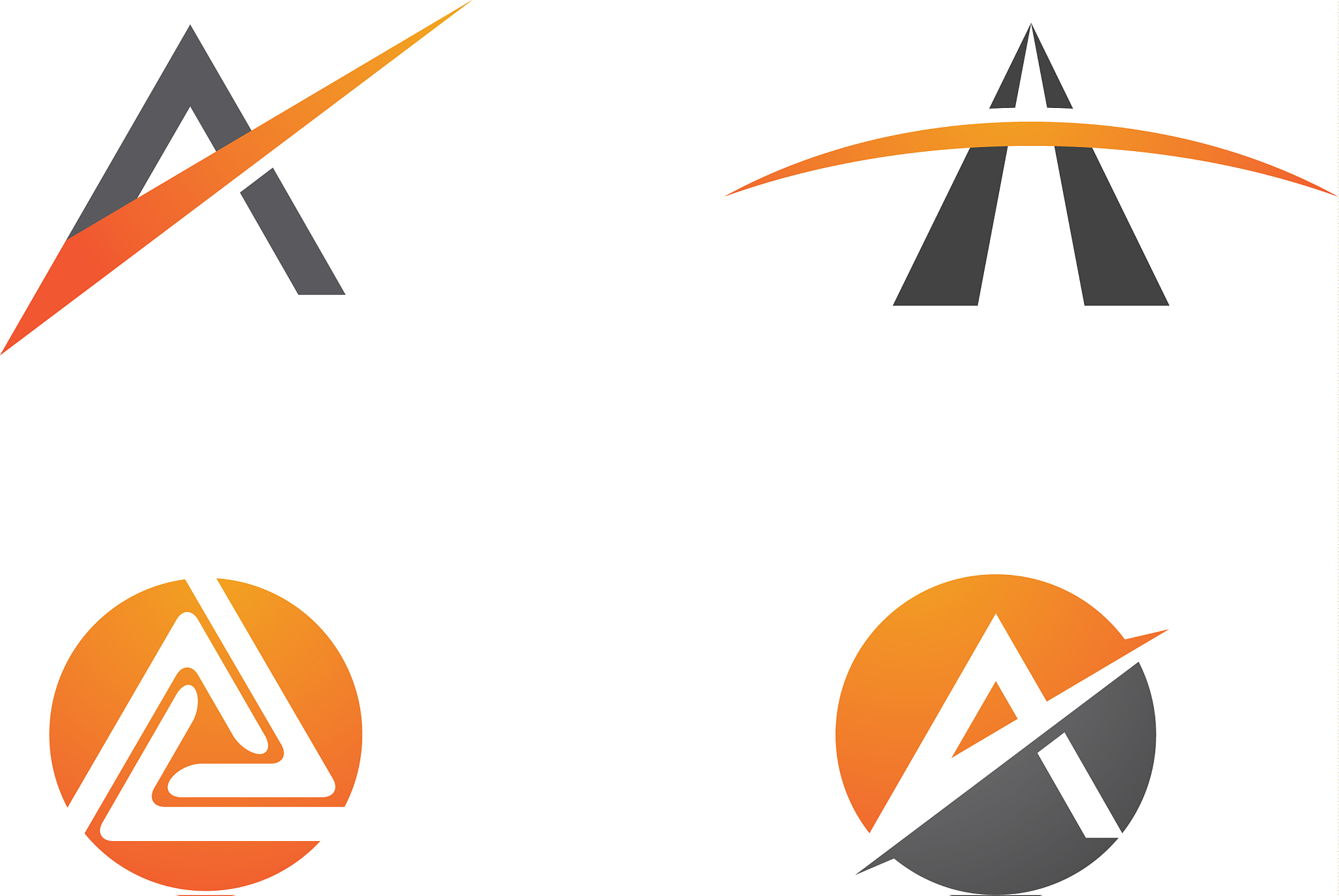 a letter icon logo template