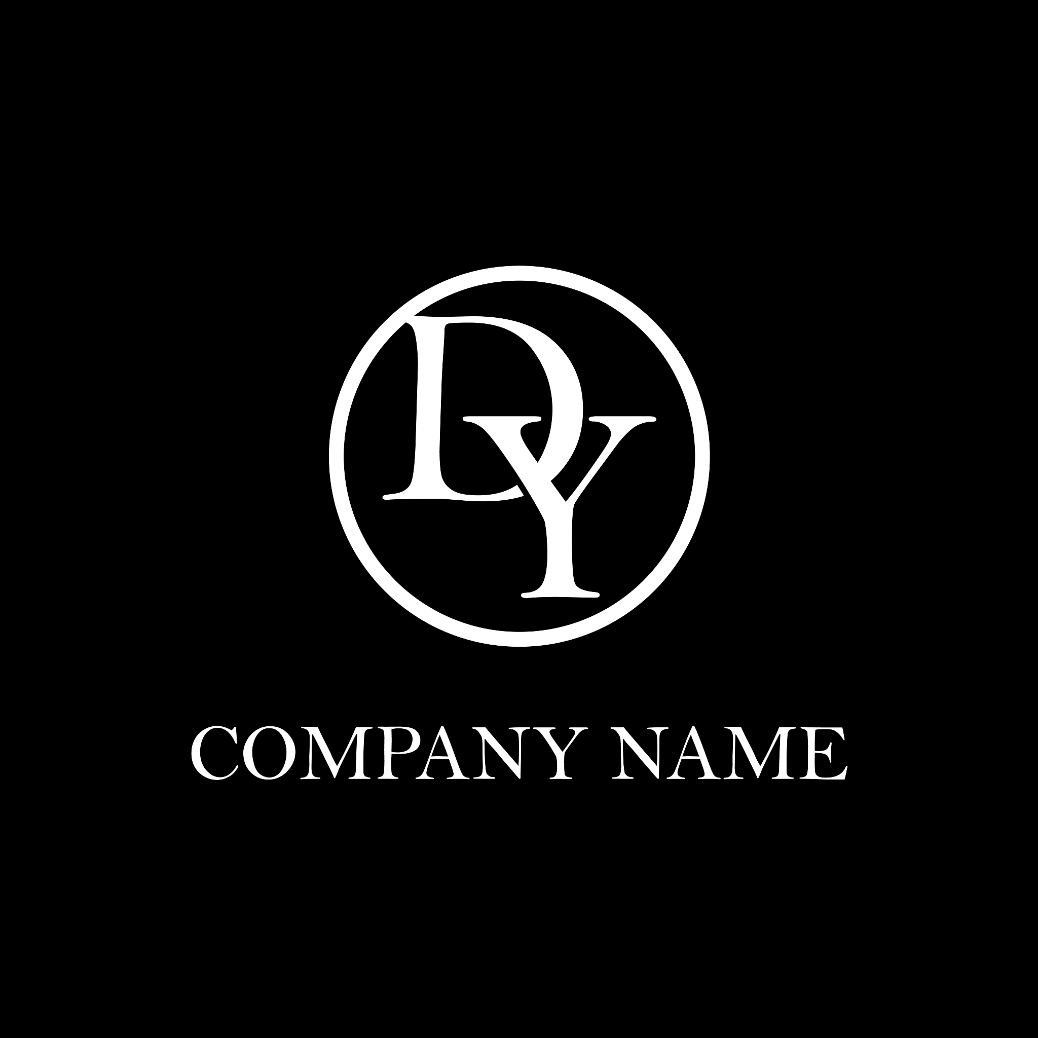 dy initial logo design inspiration, clean and clever vector