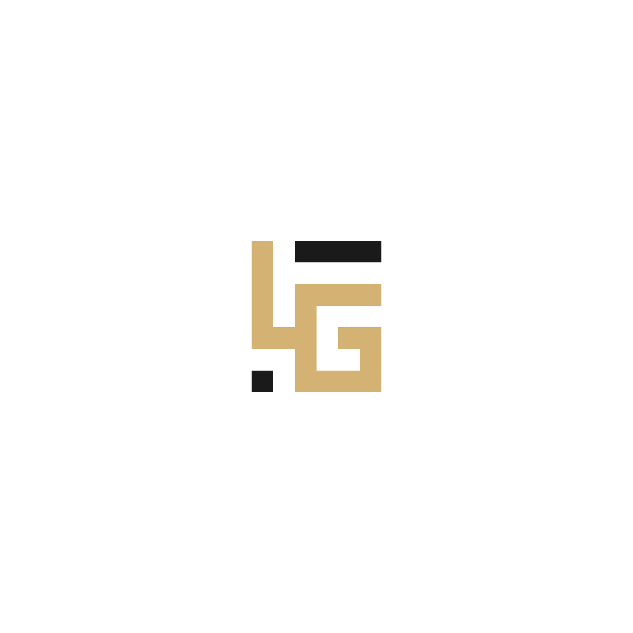 lg letter logo monogram lettermark icon