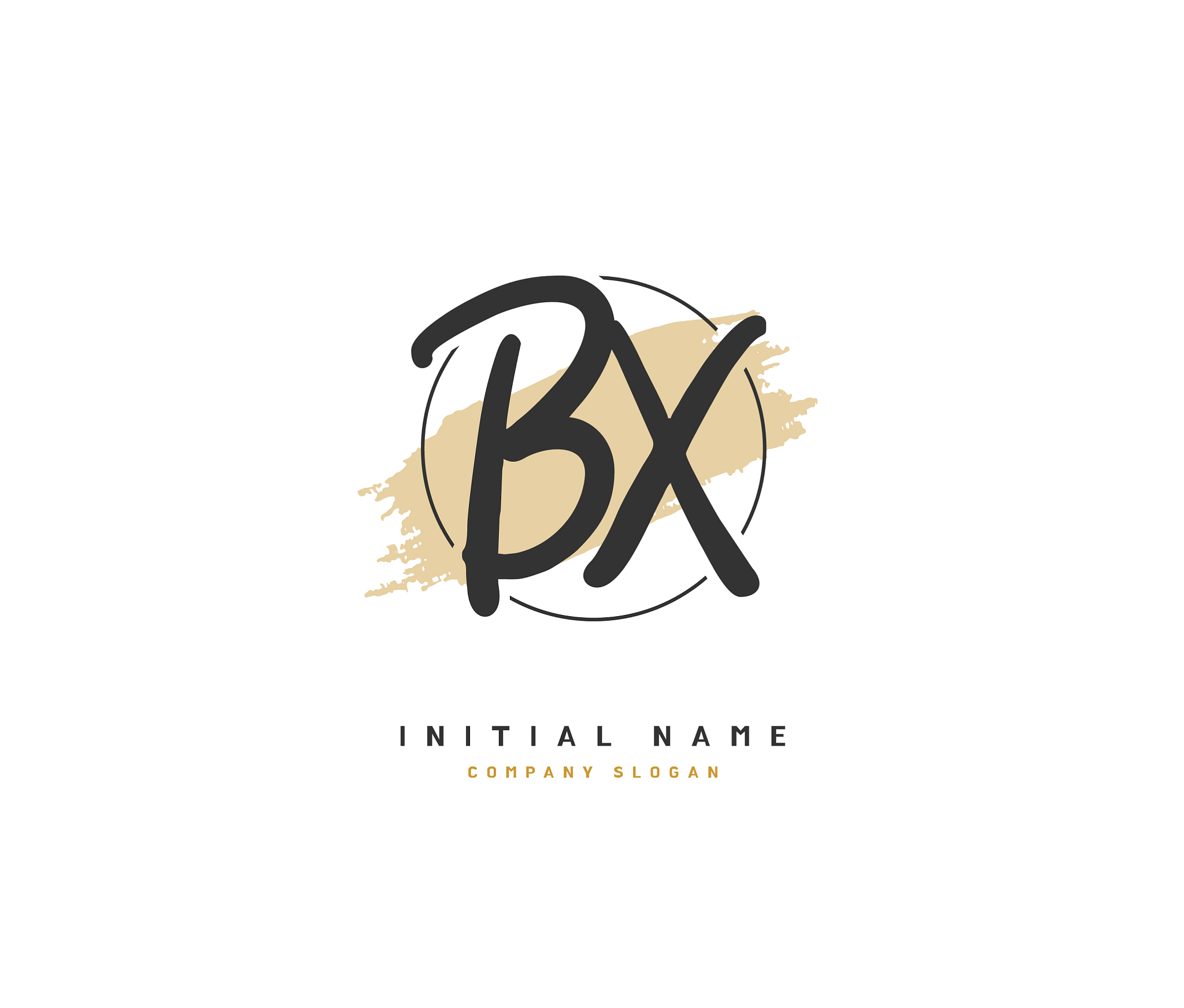 b x bx beauty initial logo handwriting logo of