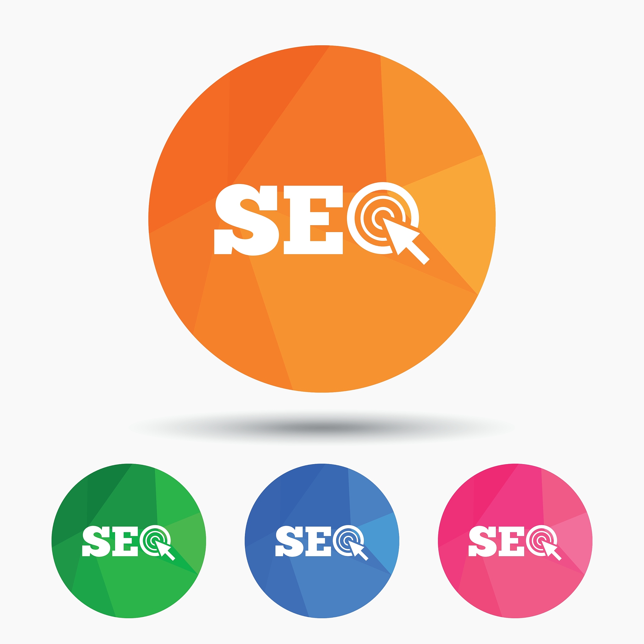 seo sign icon search engine optimization symbol