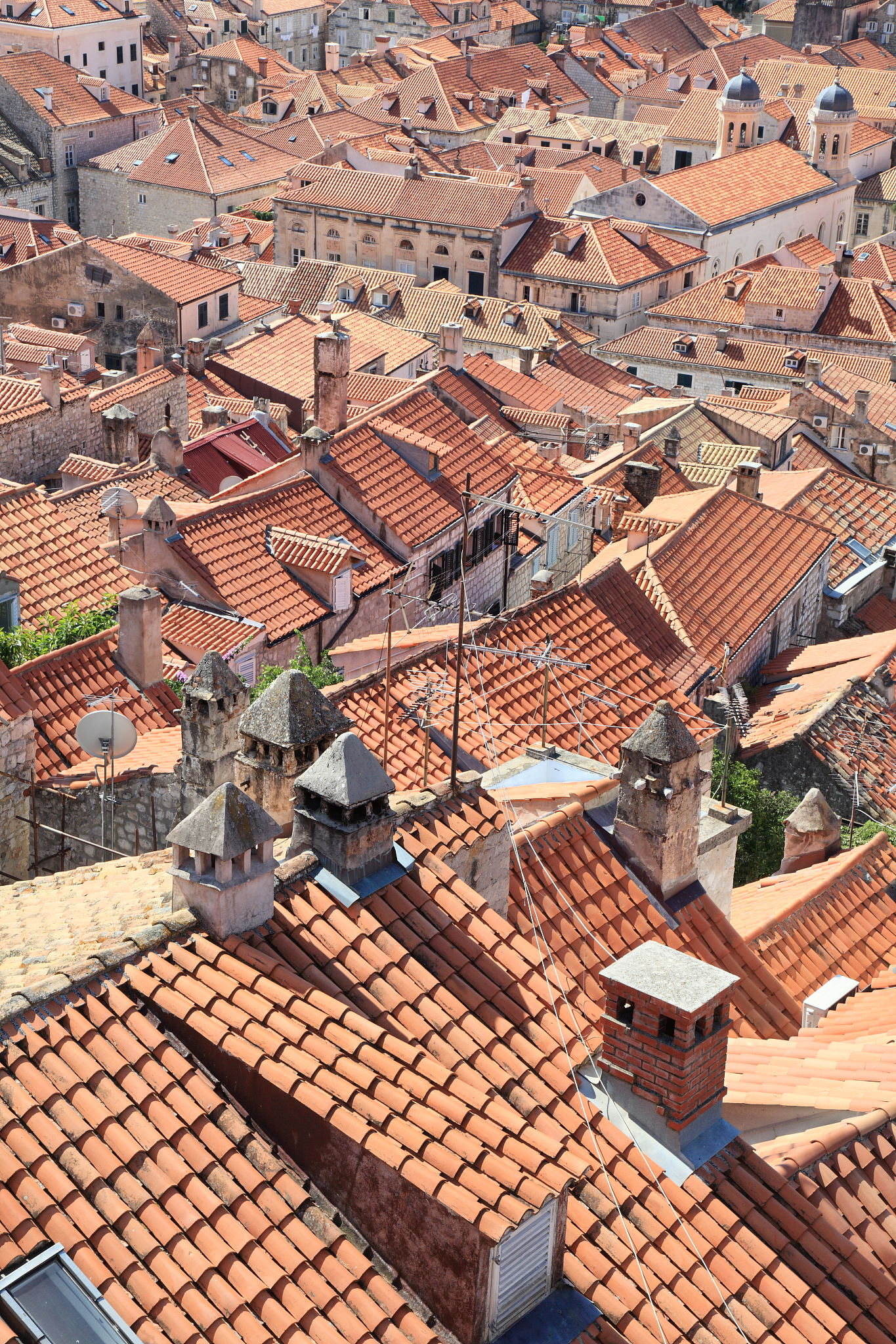 dubrovnik old town roofs