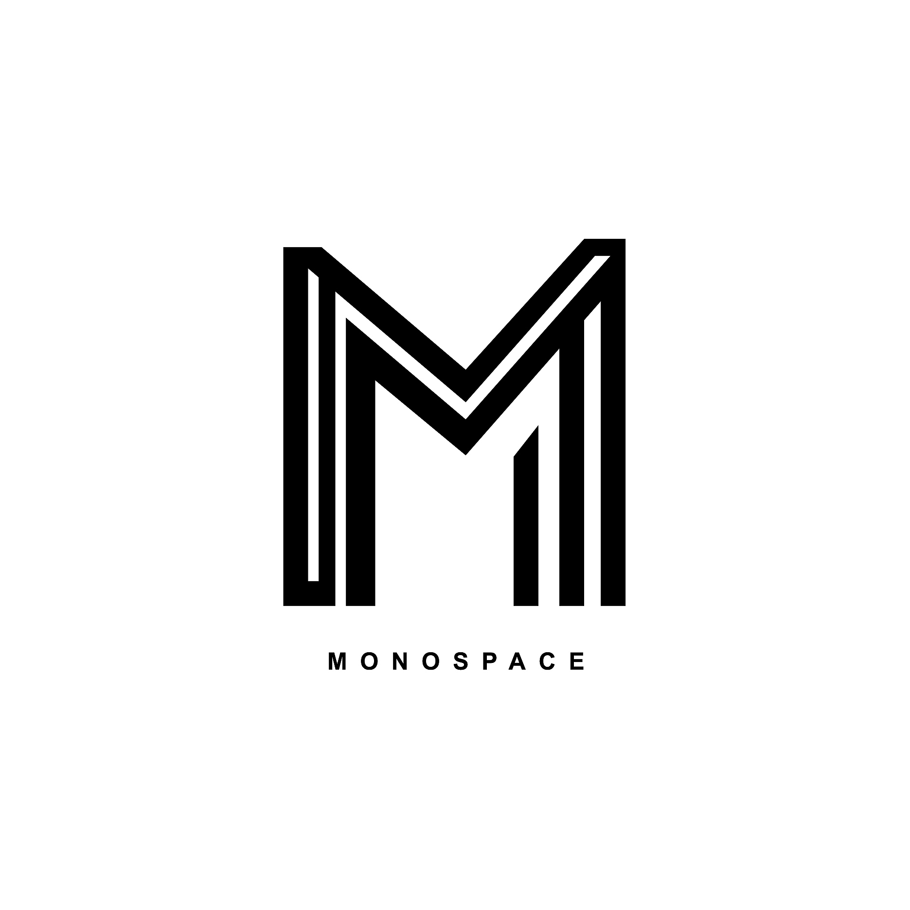m logo simple elegant m monogram