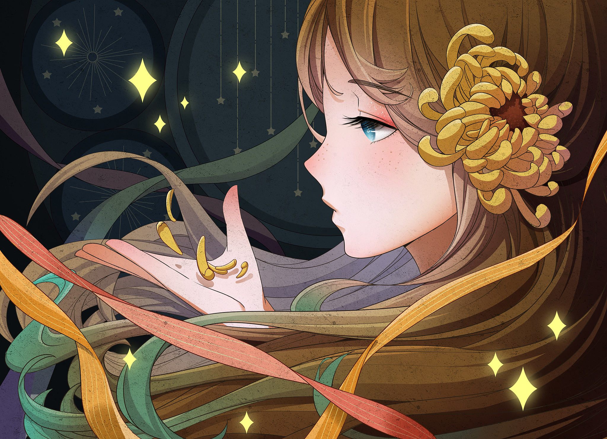 🔮少女占卜师：CG插画中的神秘魅力🔮